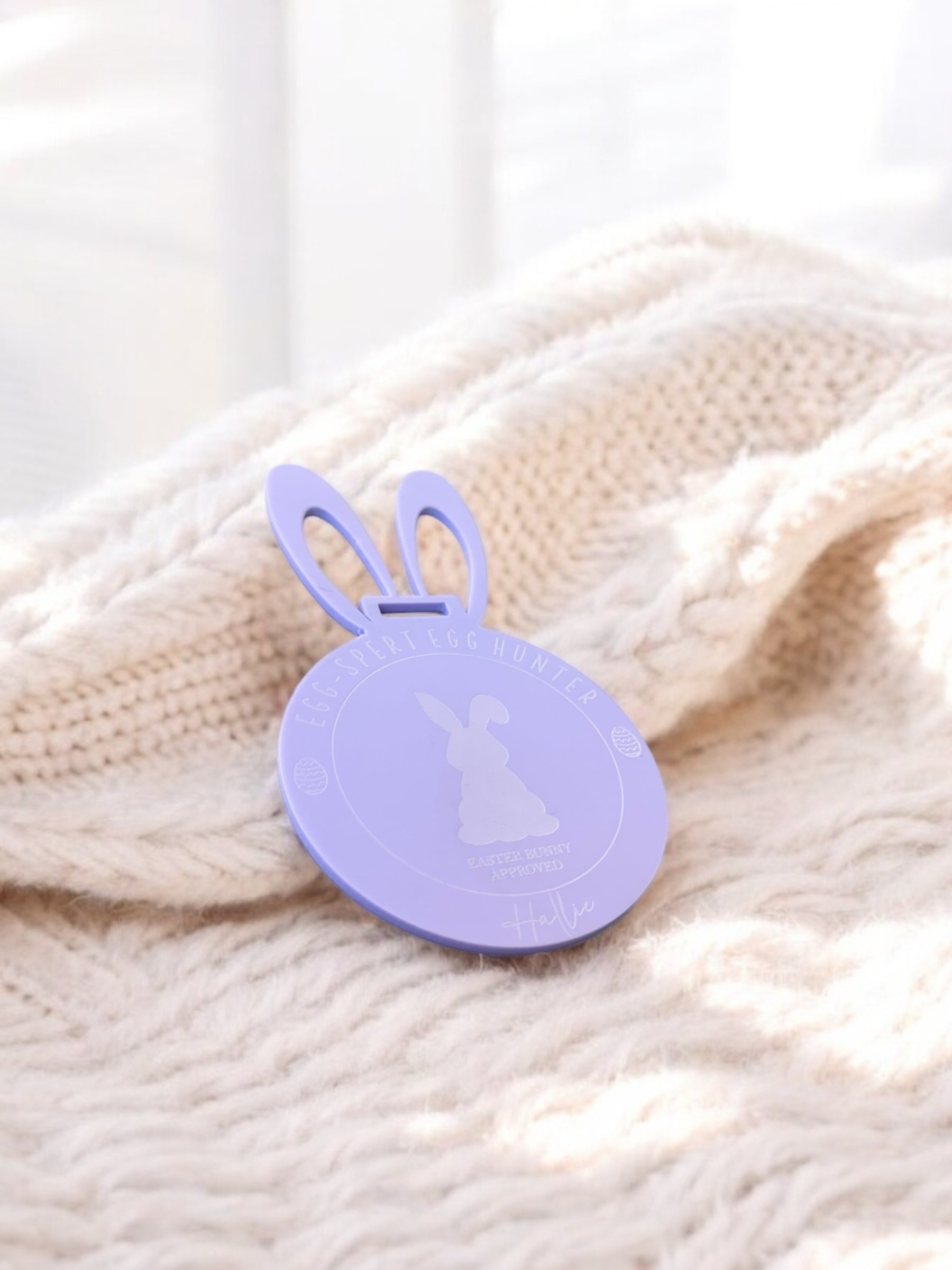 Easter Bunny Medal Engraved