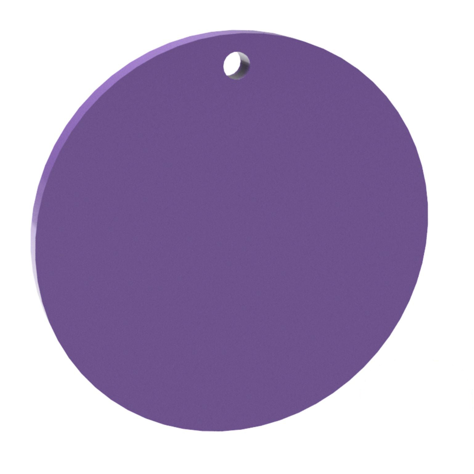 Blank Disc Circle Round Keyring - 40mm