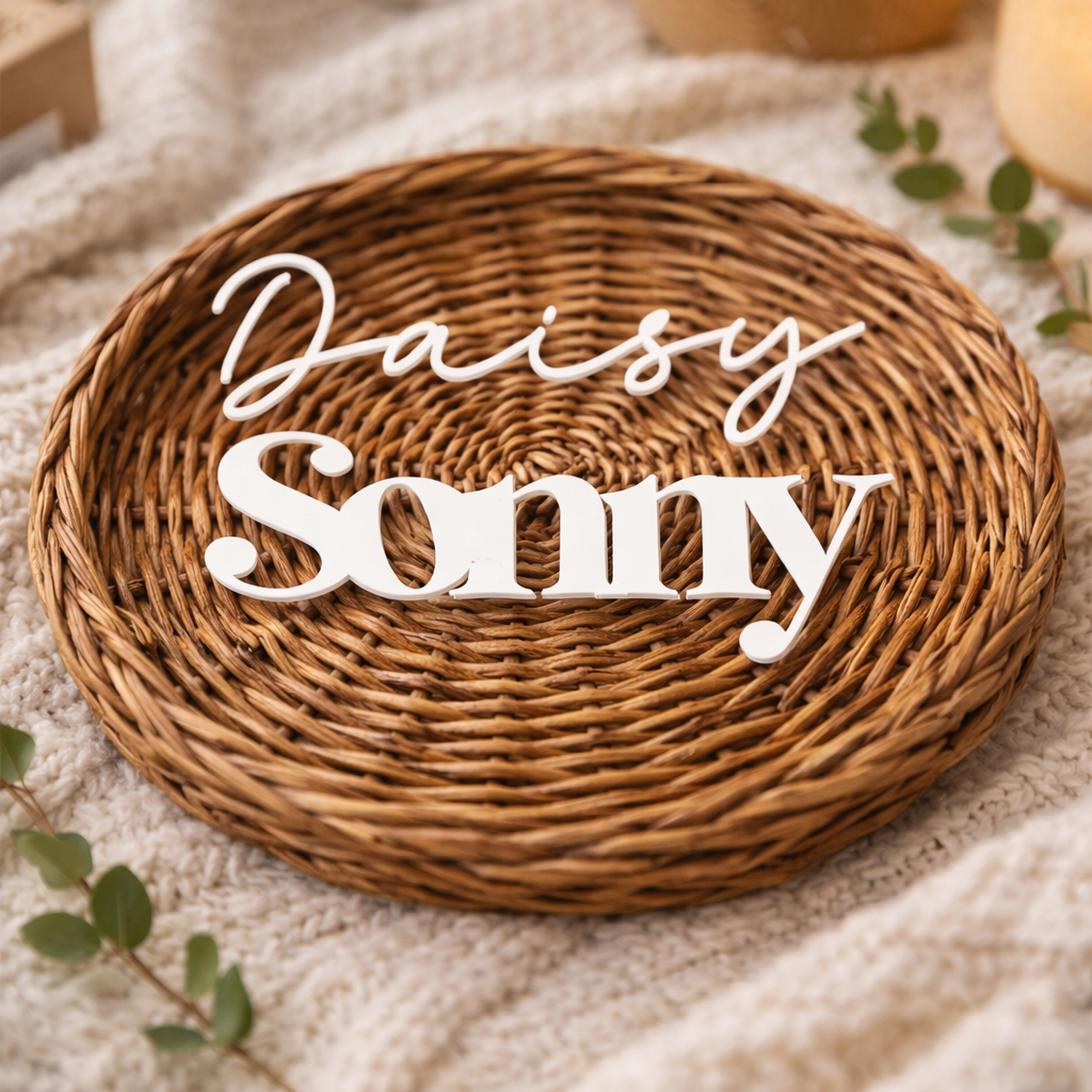 Custom Acrylic Name / Word – 200mm Personalised Laser Cut Acrylic