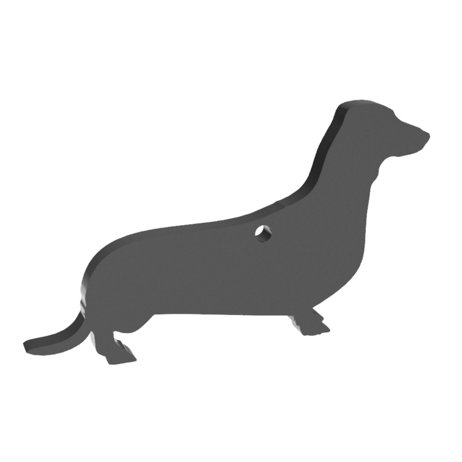 Blank Dachshund Keyring size - 50mm