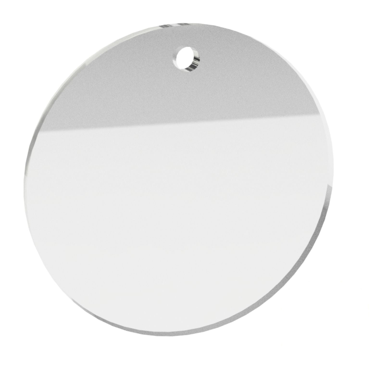 Blank Disc Circle Round Keyring - 50mm