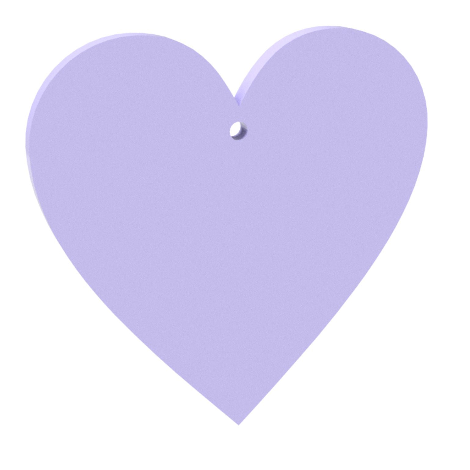 Blank Heart Keyring size - 50mm
