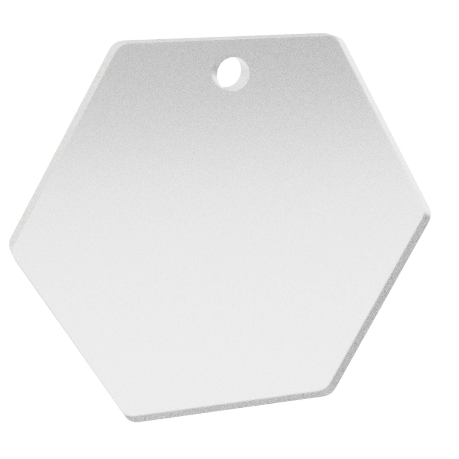 Blank Hexagon Keyring size - 50mm