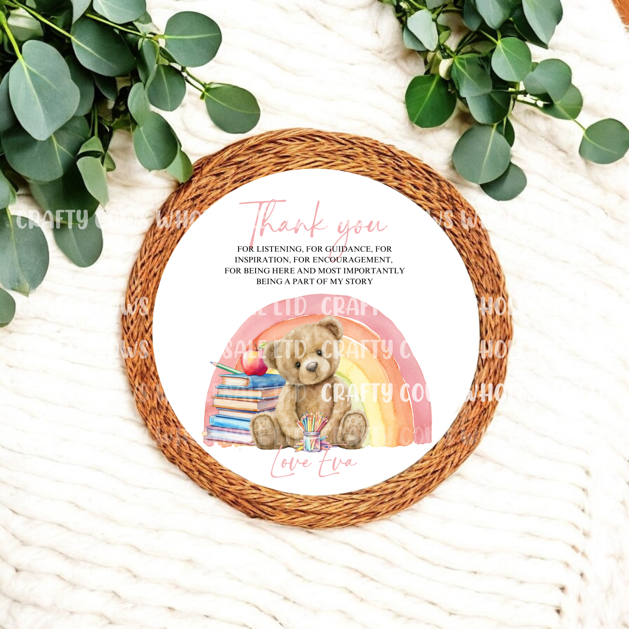 Thankyou Teacher Bear - Digital Downloads