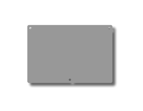 Blank Stocking  Shapes Hanger 1 Hole for Vinyl Users - 146x100 for 75mm wide Shapes