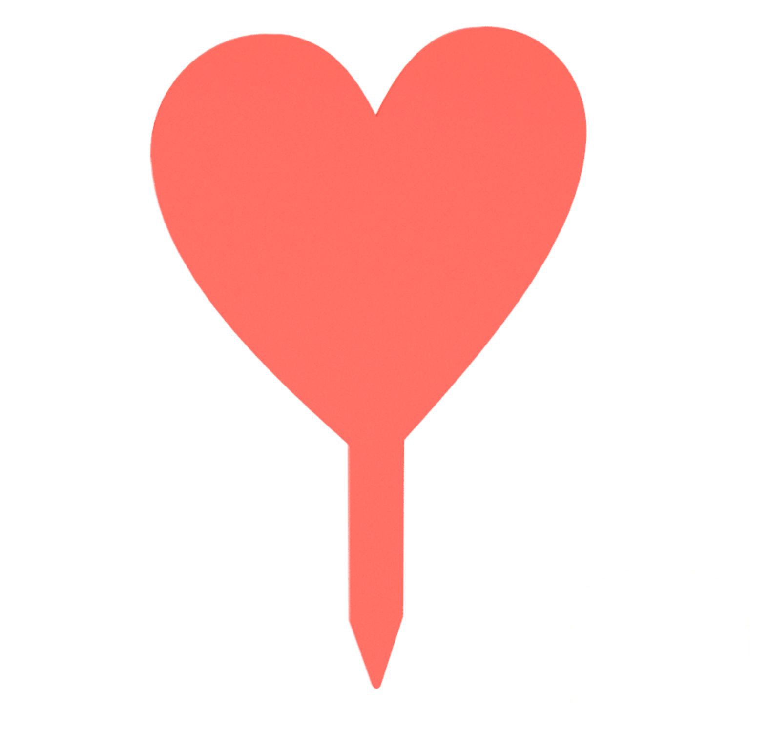 Blank Memorial Heart  Grave Marker for Vinyl Users