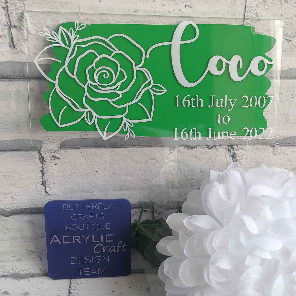 Blank Memorial Plaque Grave Marker for Vinyl Users