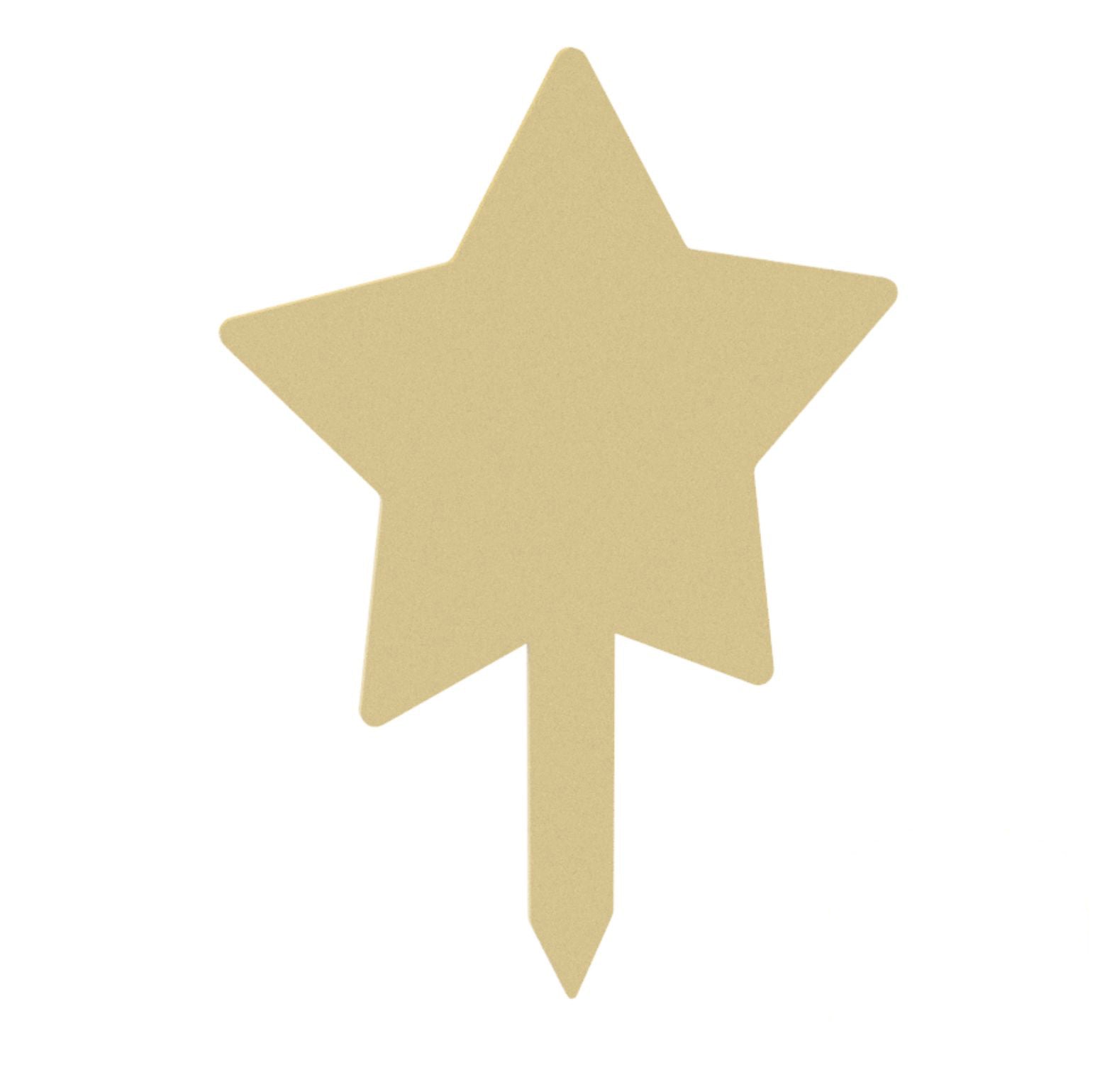 Blank Memorial Star  Grave Marker for Vinyl Users