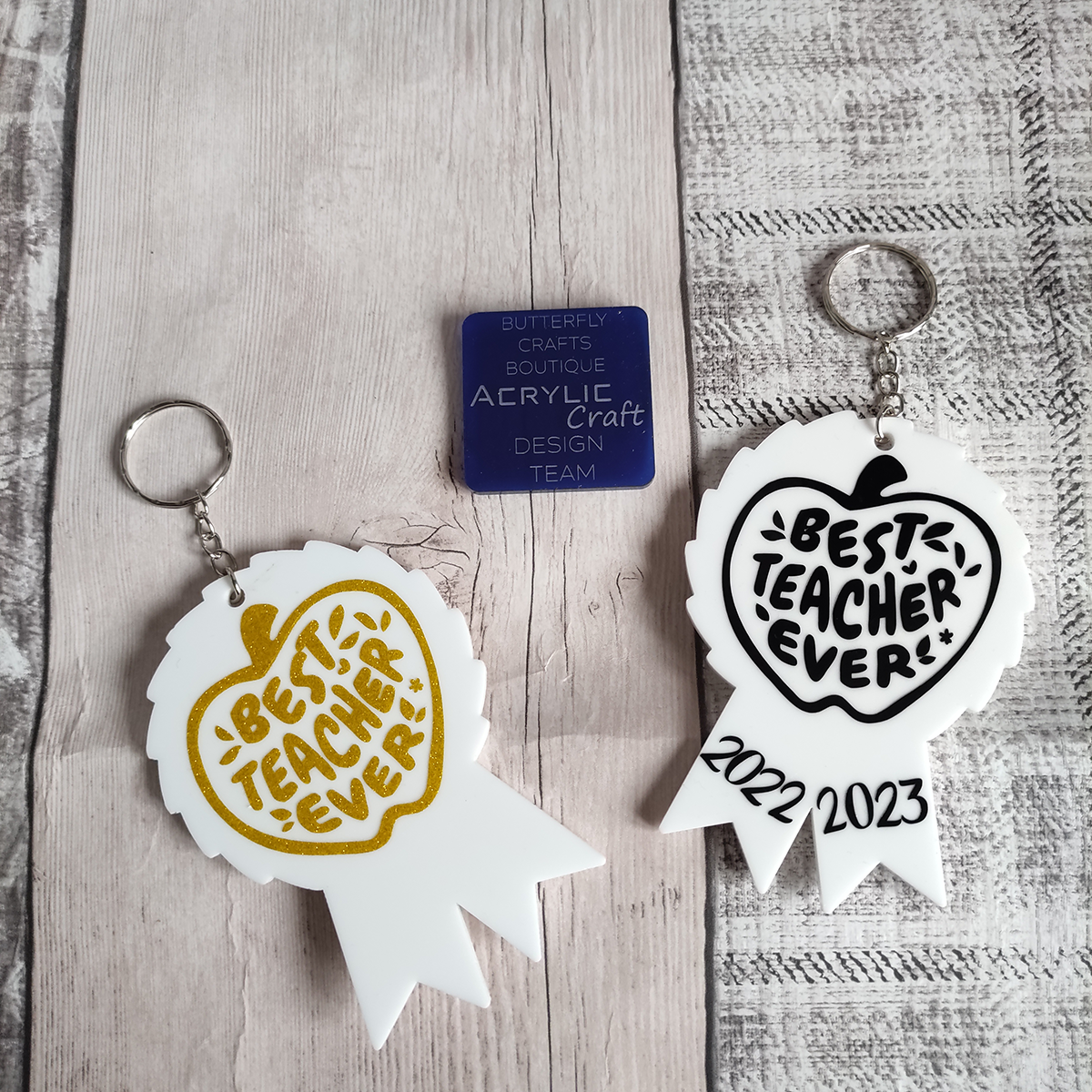 Blank Rosette Keyring size - 50mm