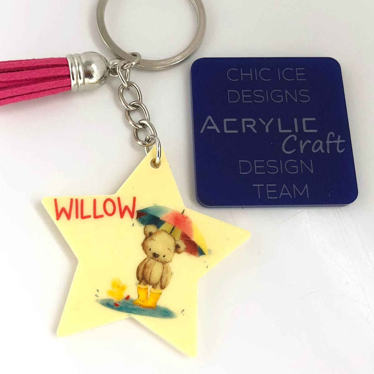 Blank Star Keyring size - 50mm