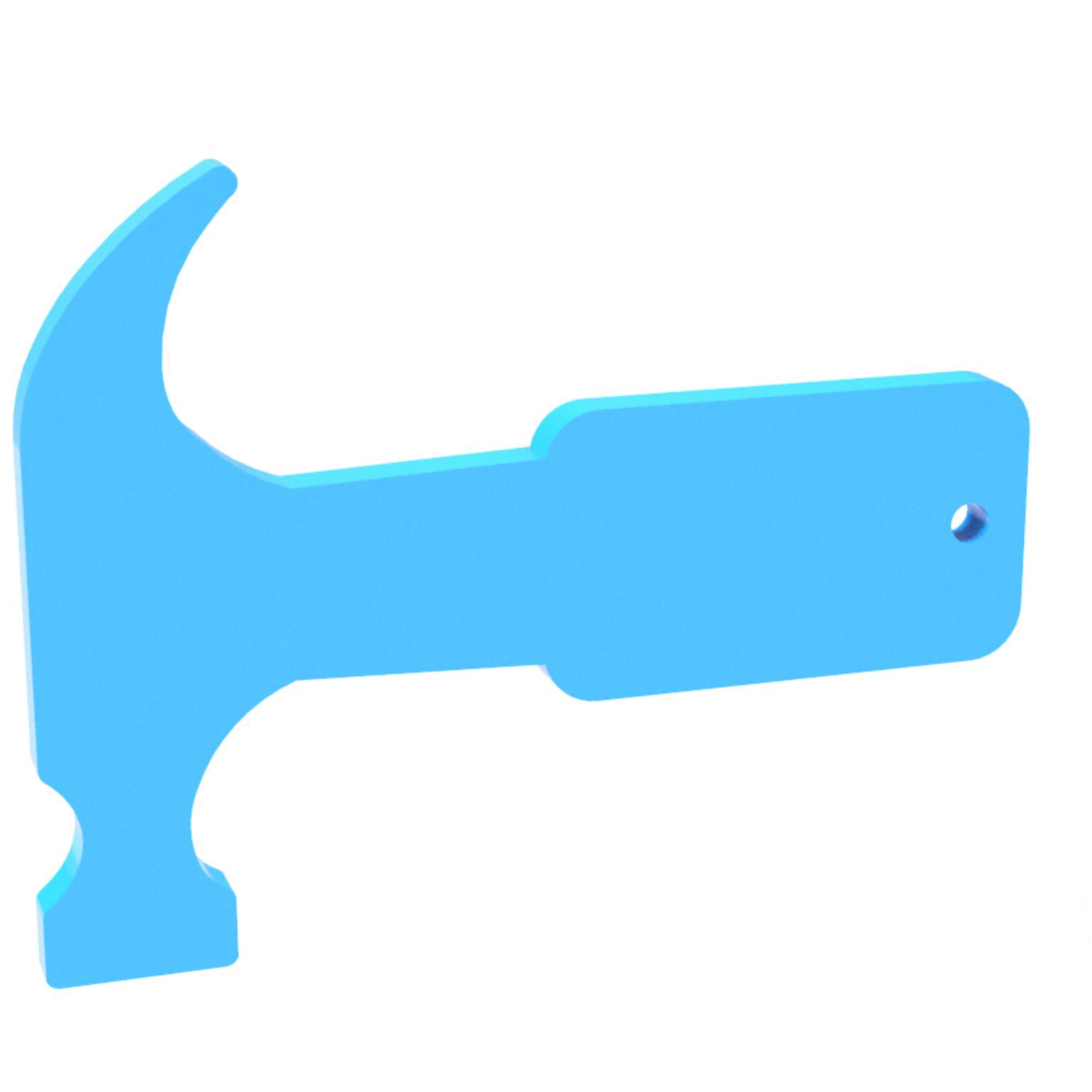 Blank Claw Hammer Keyring size - 60mm