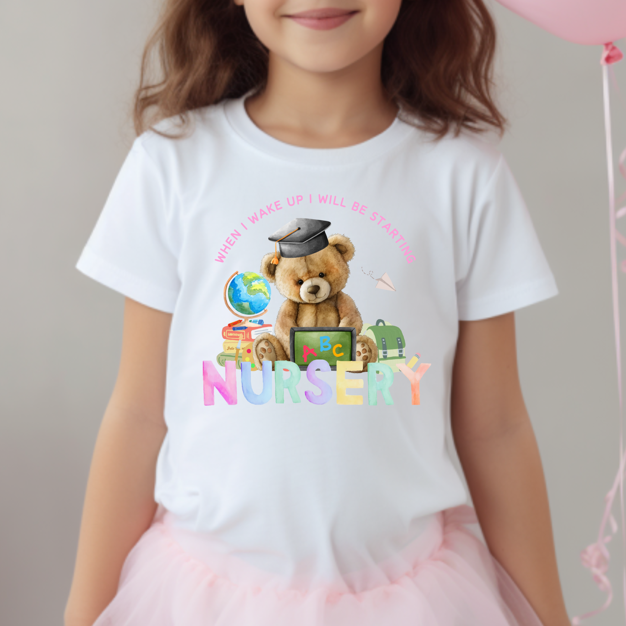 When I wake Up Nursery Pink DTF