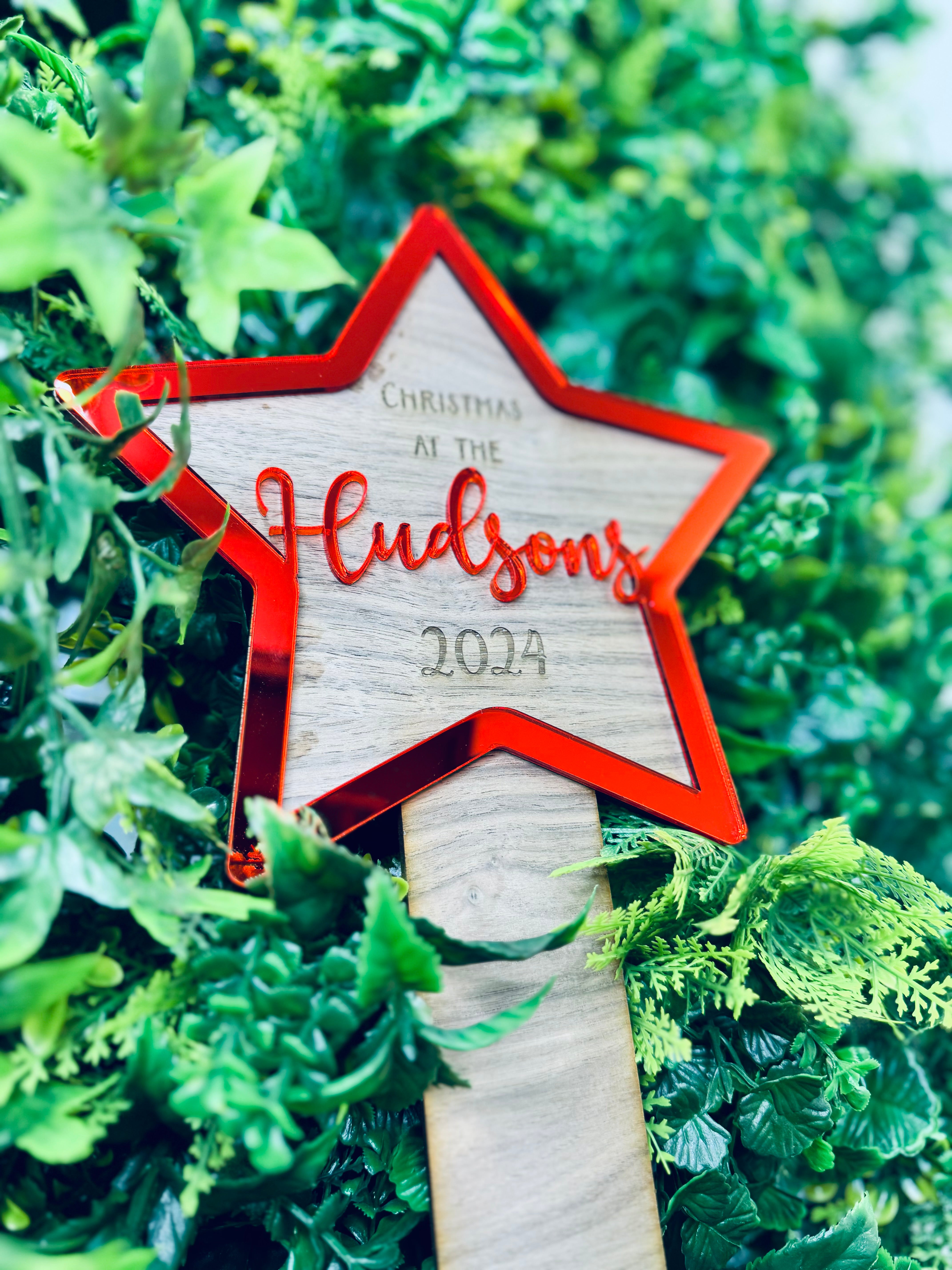 Walnut Veneer Tree Topper