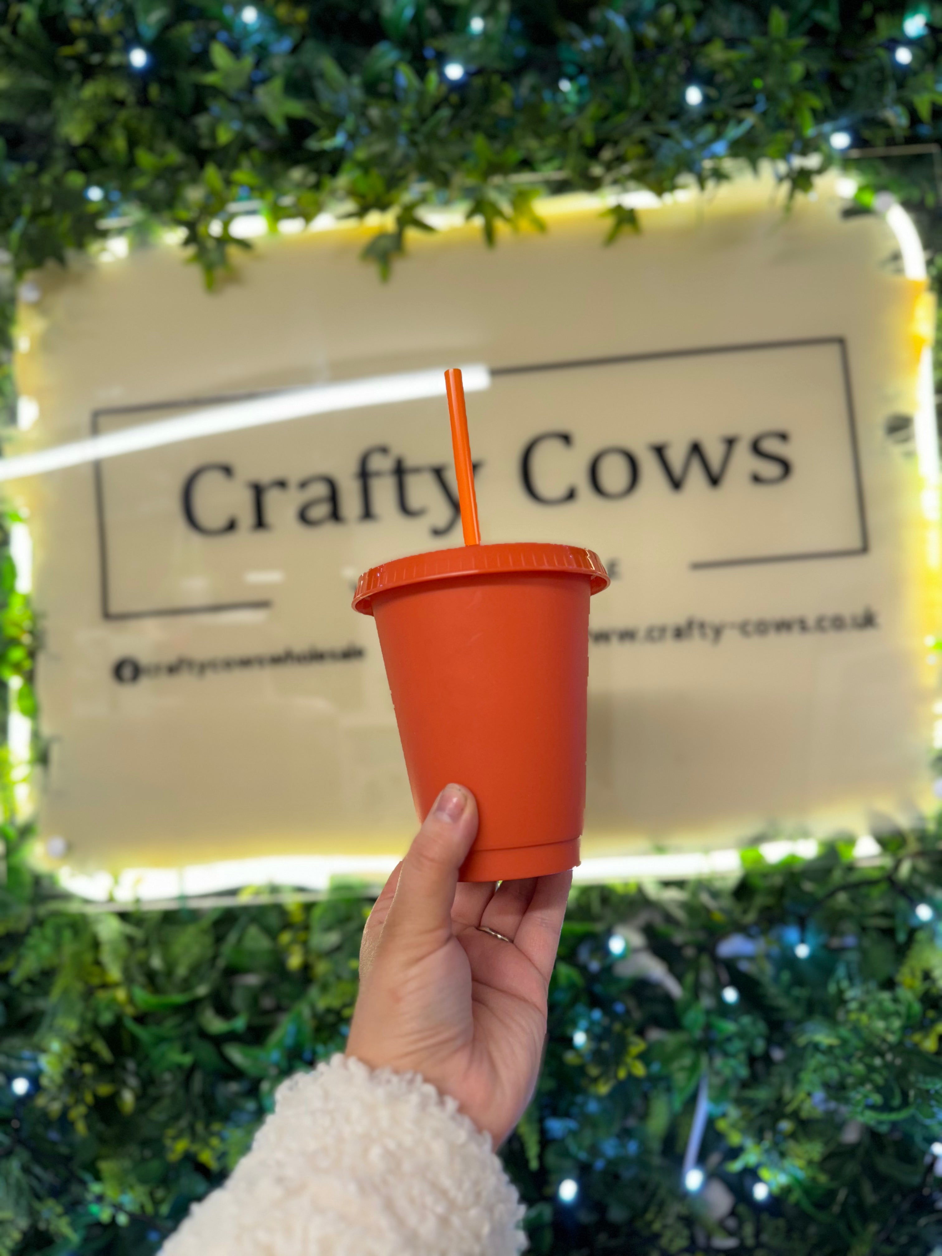16oz Burnt Orange Cold Cup