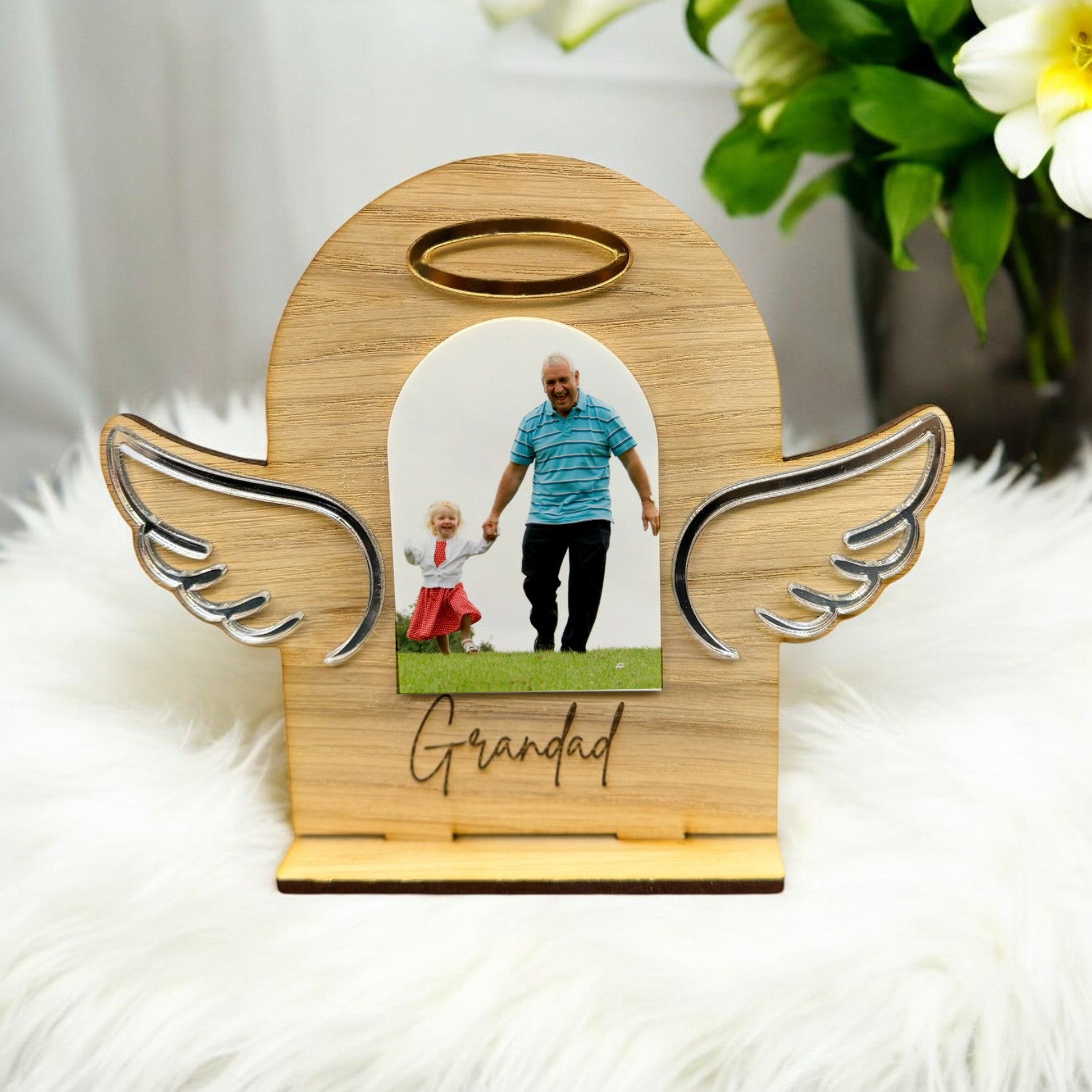 Freestanding Memorial Plaque - Oak