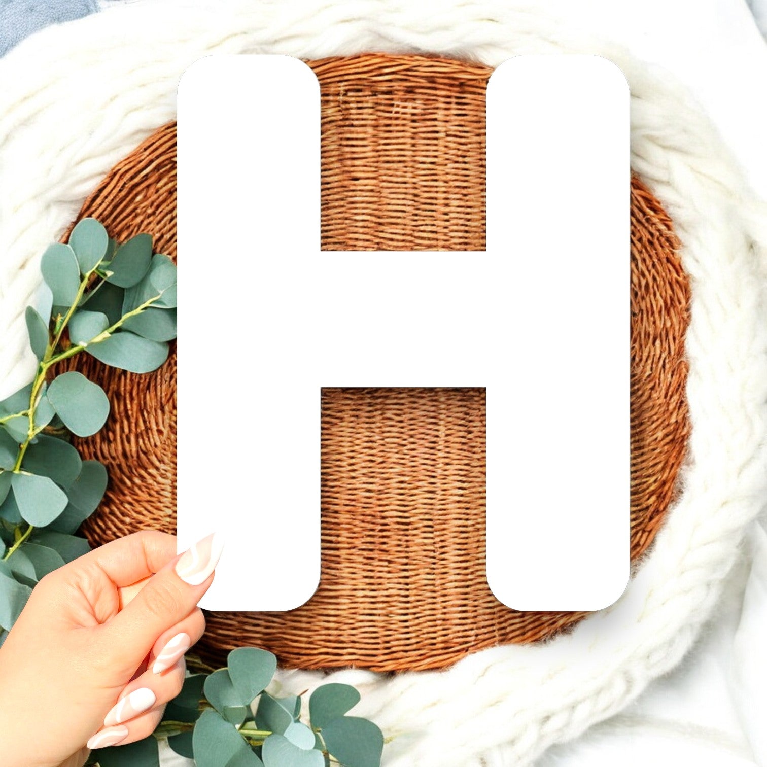 200mm Acrylic Letter H