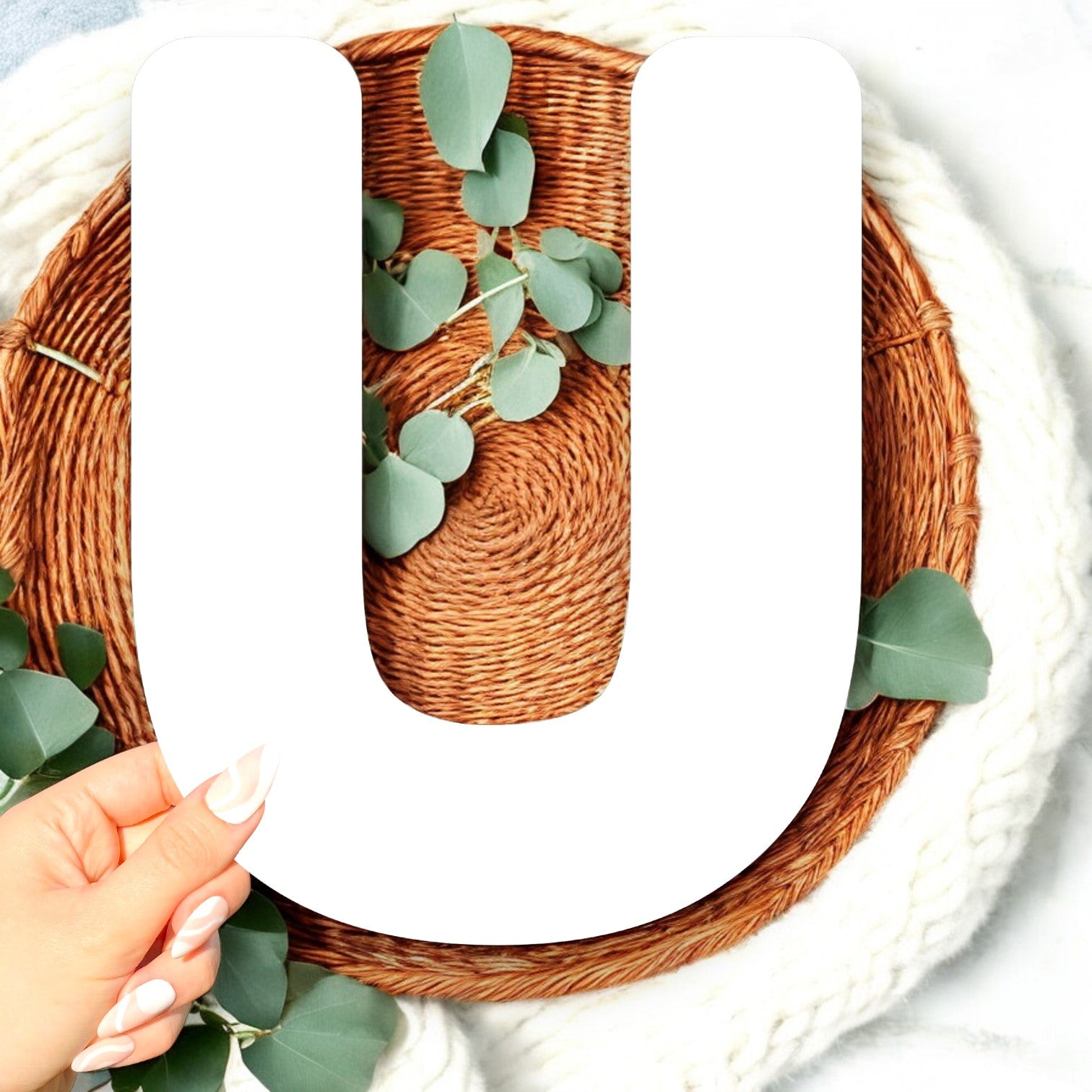 200mm Acrylic Letter U