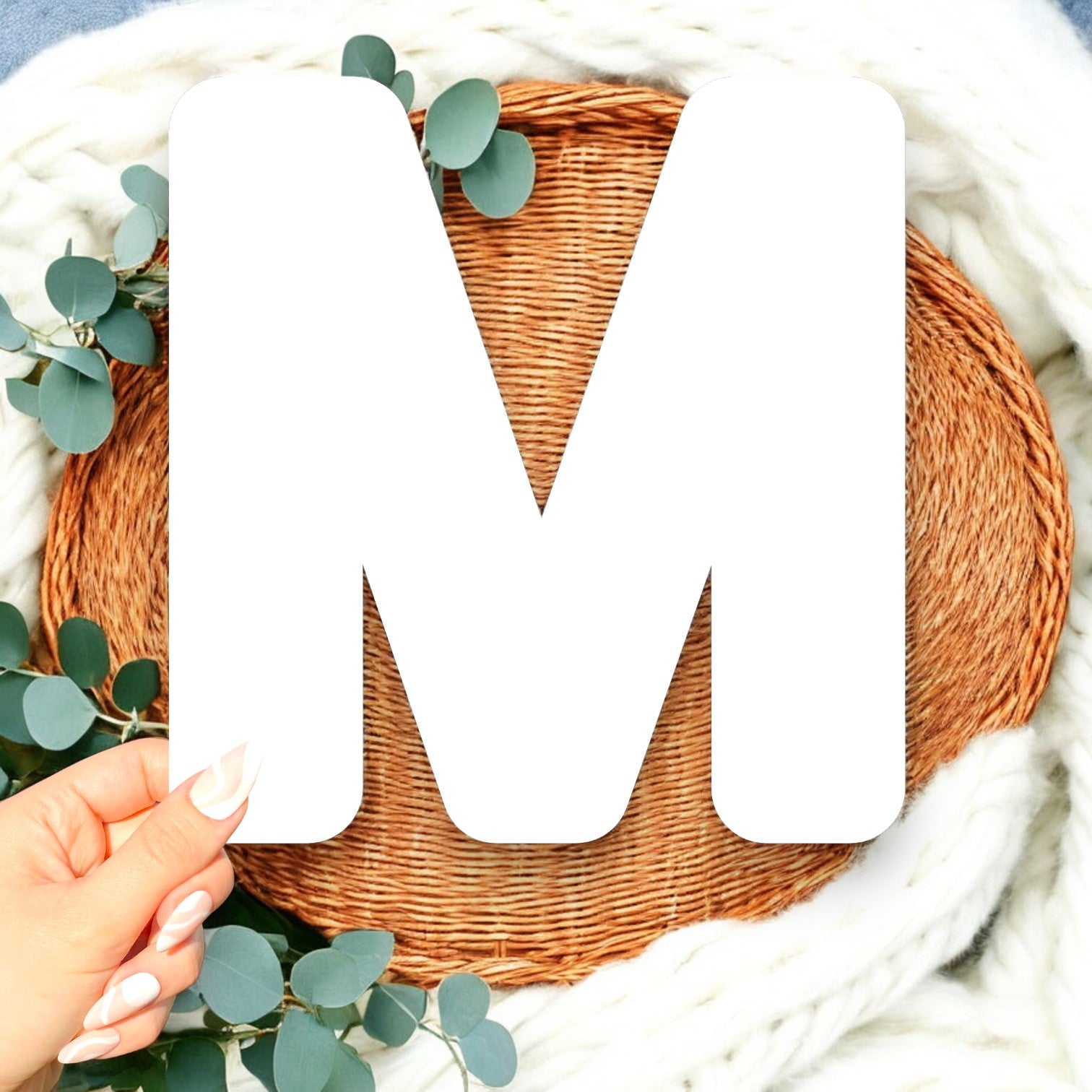 200mm Acrylic Letter M
