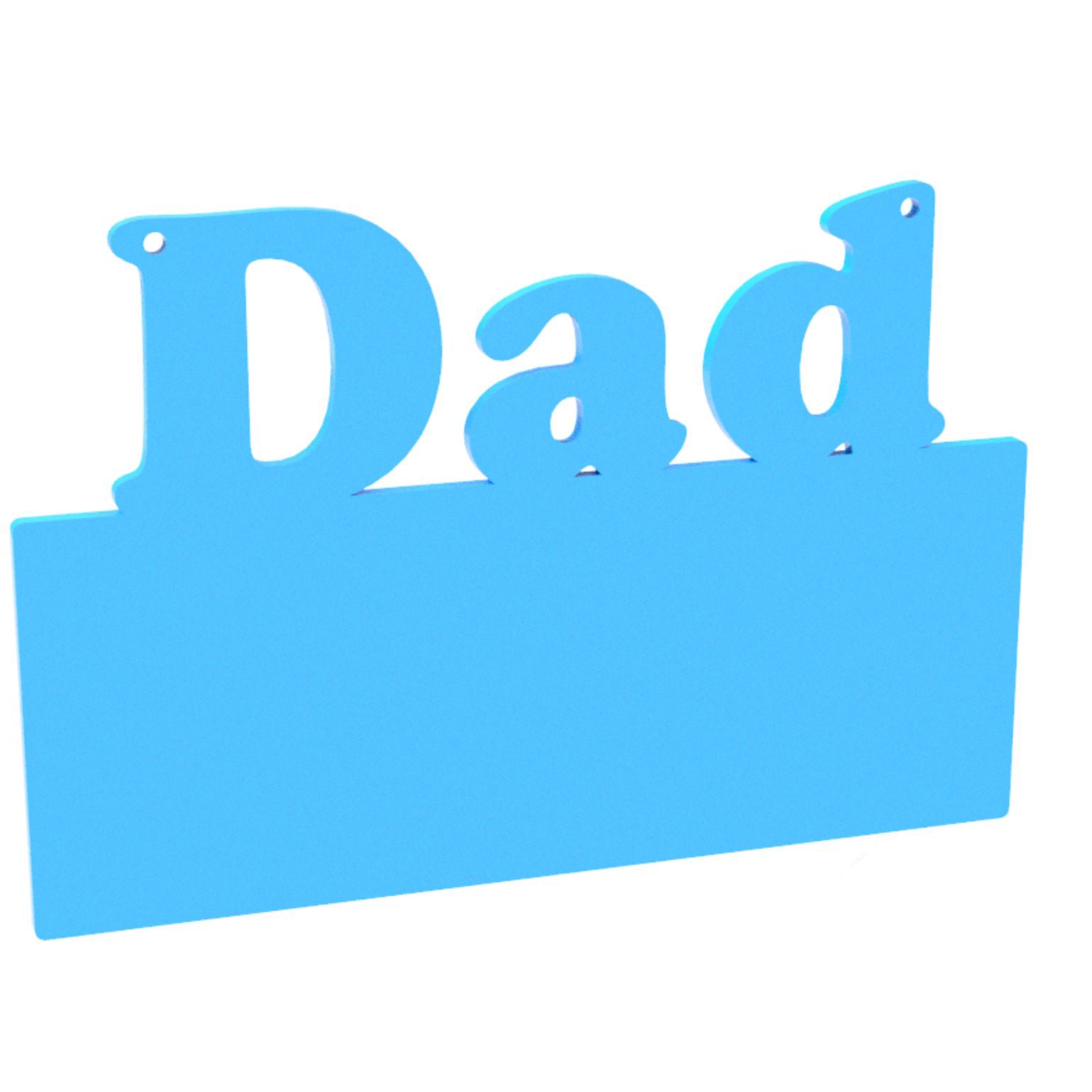 150mm Name  Word Plaque - Dad