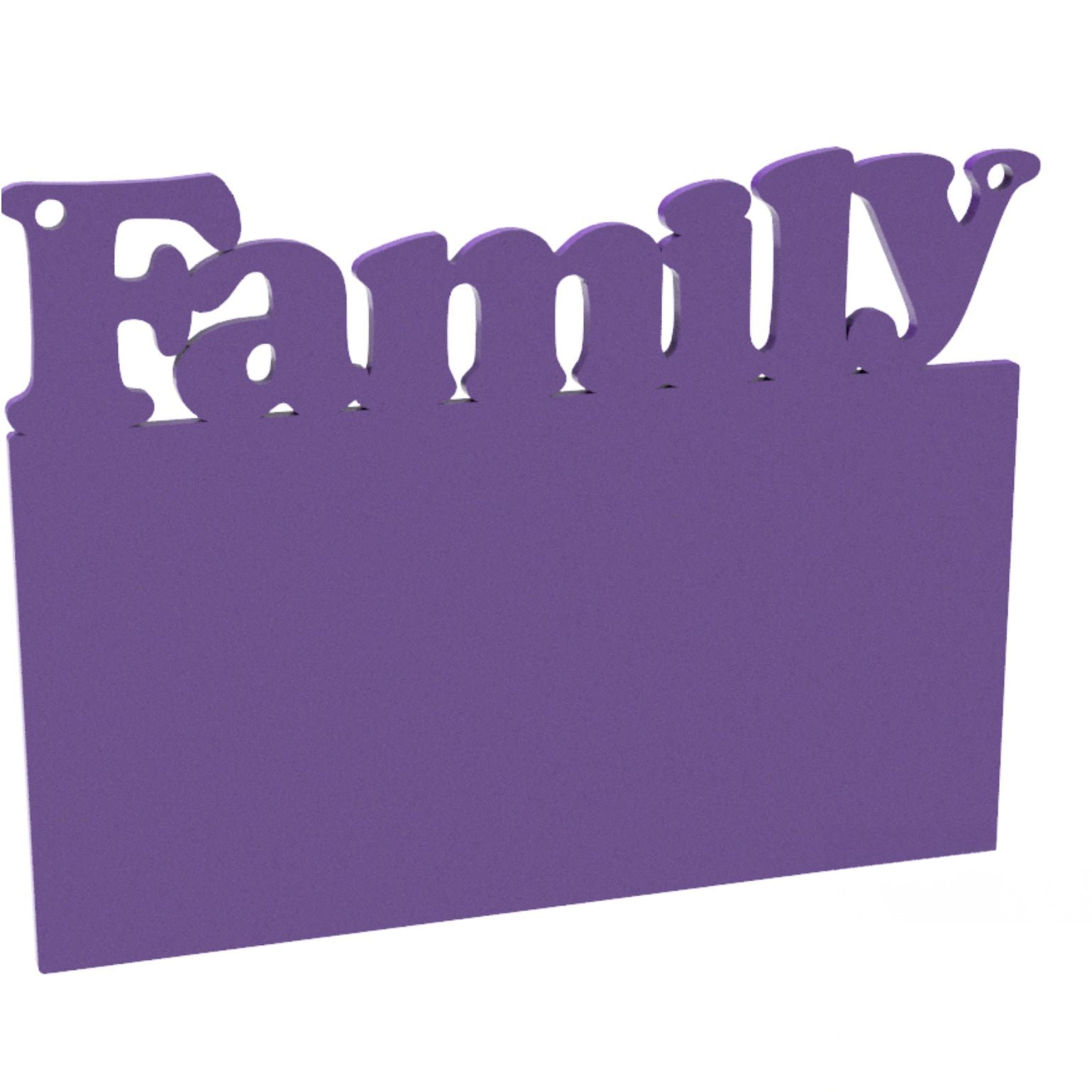 150mm Name  Word Plaque - Family