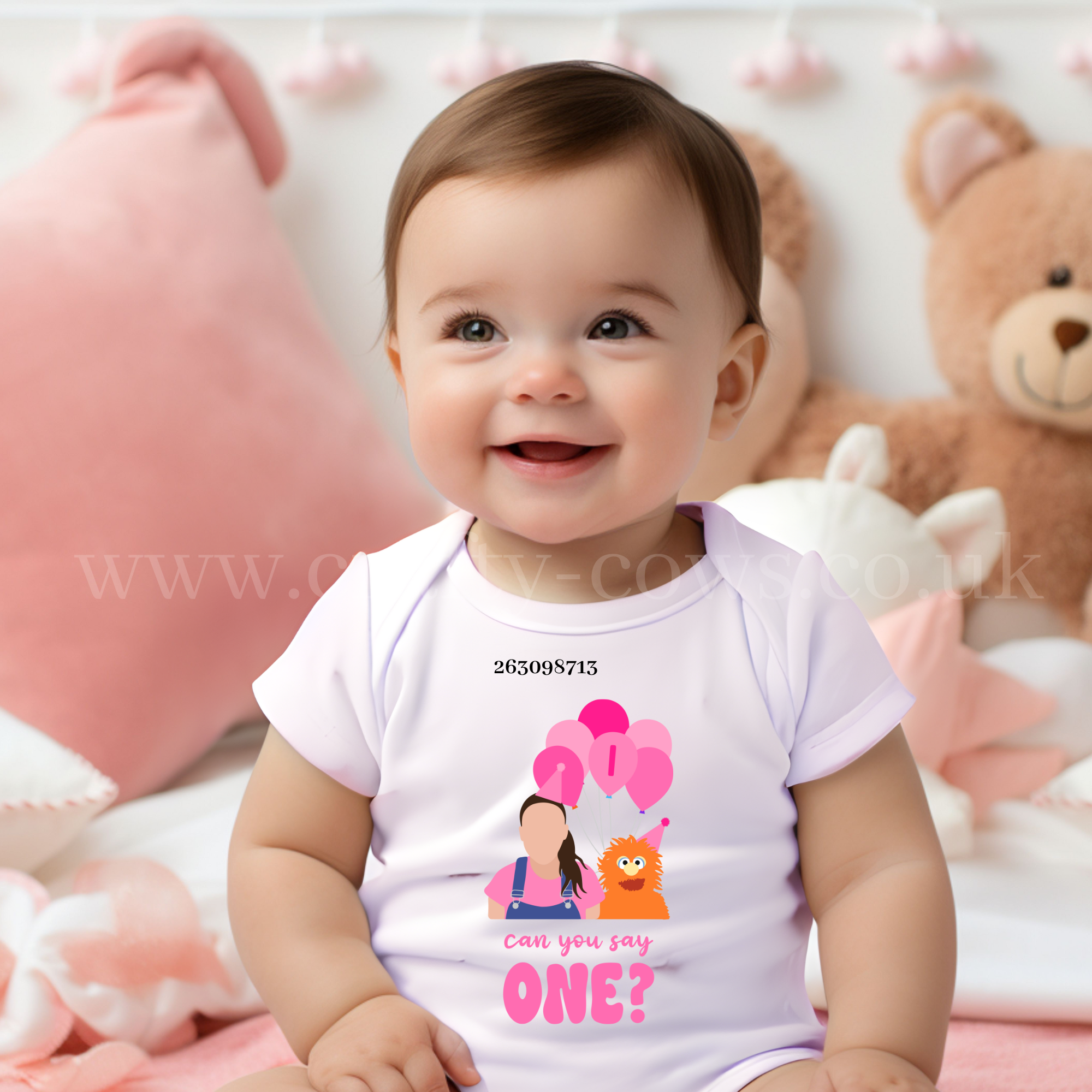One Birthday DTF Pink