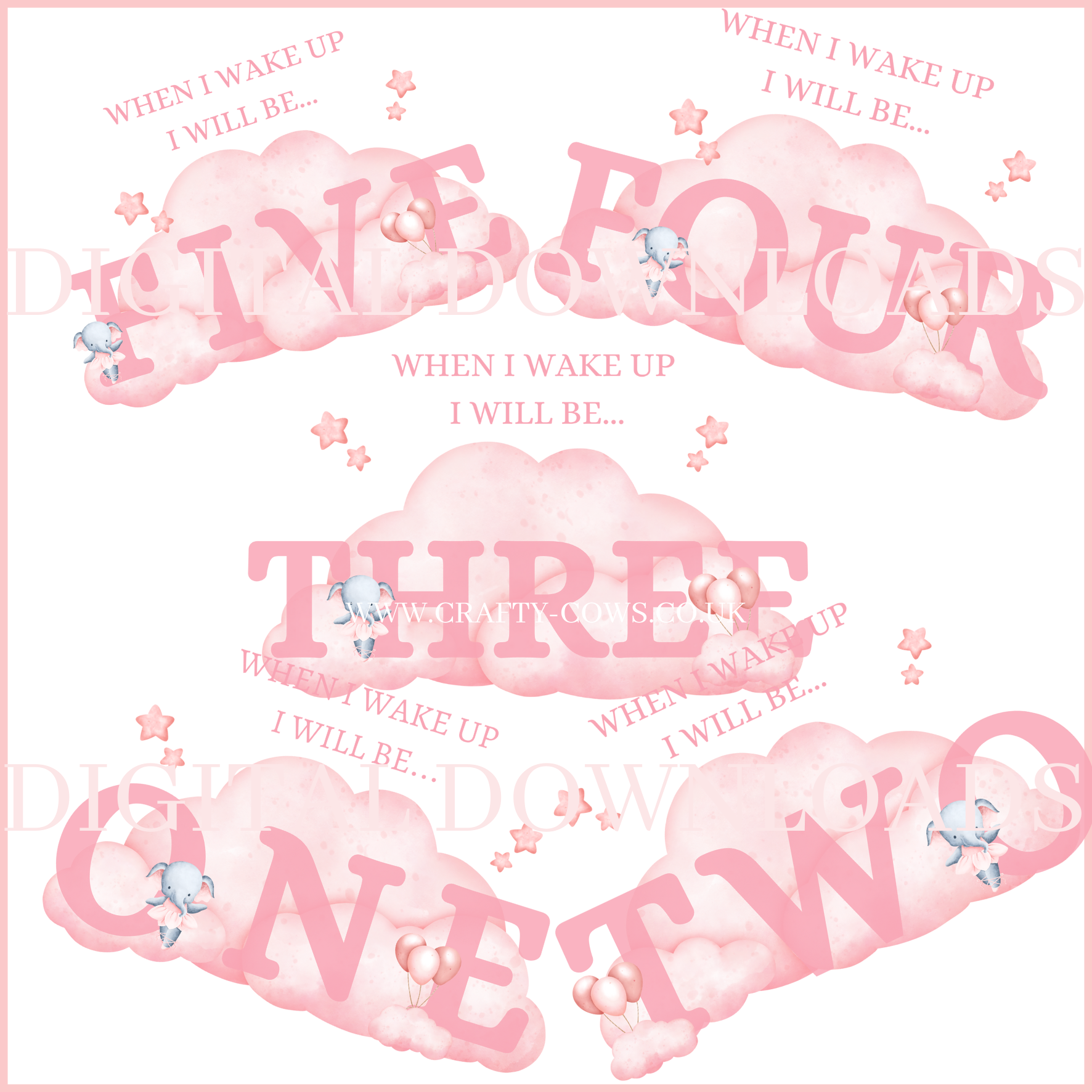 Pink Elephant When I Wake Up Digital Download