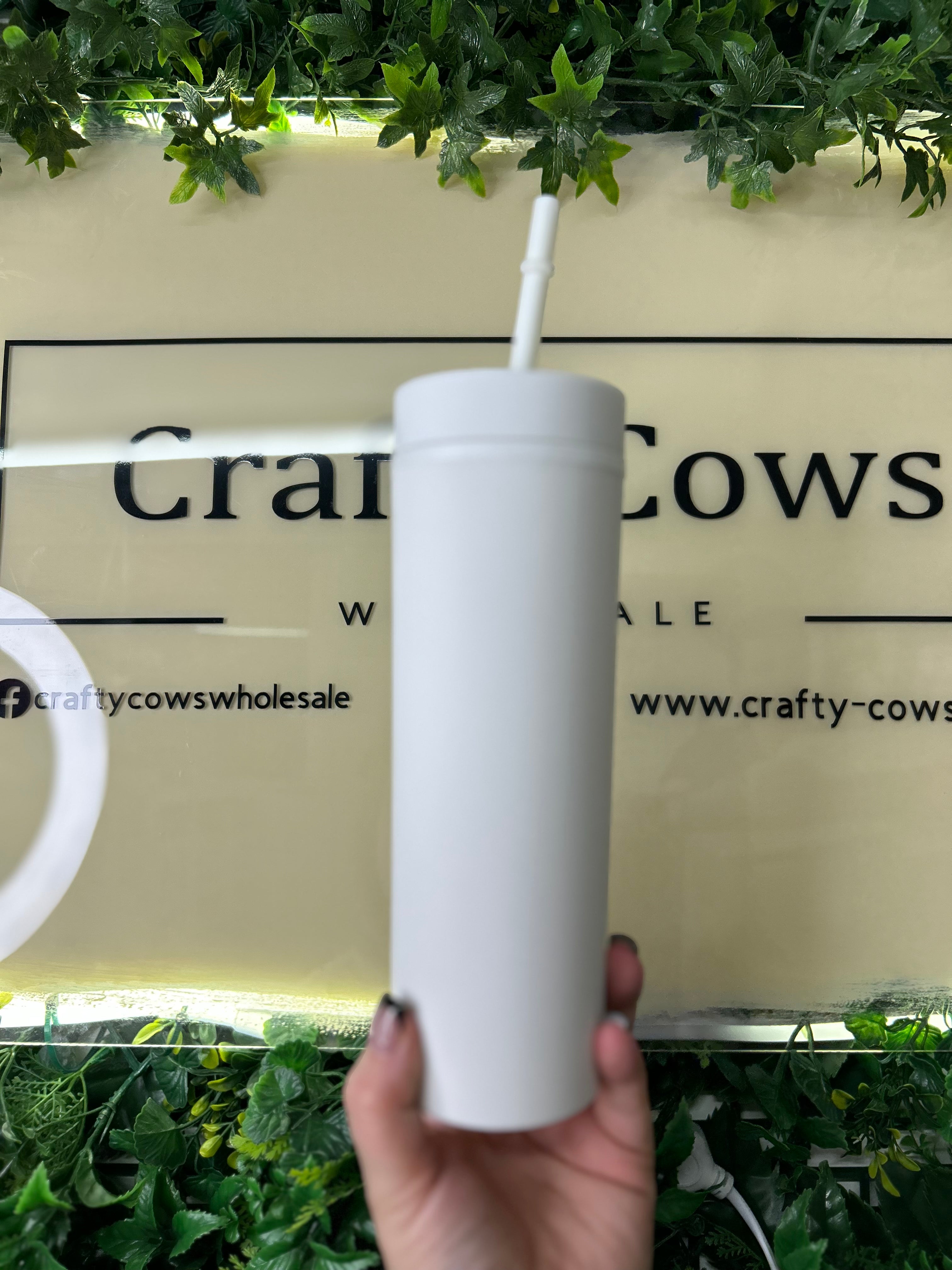 Skinny Tumbler - White (18)