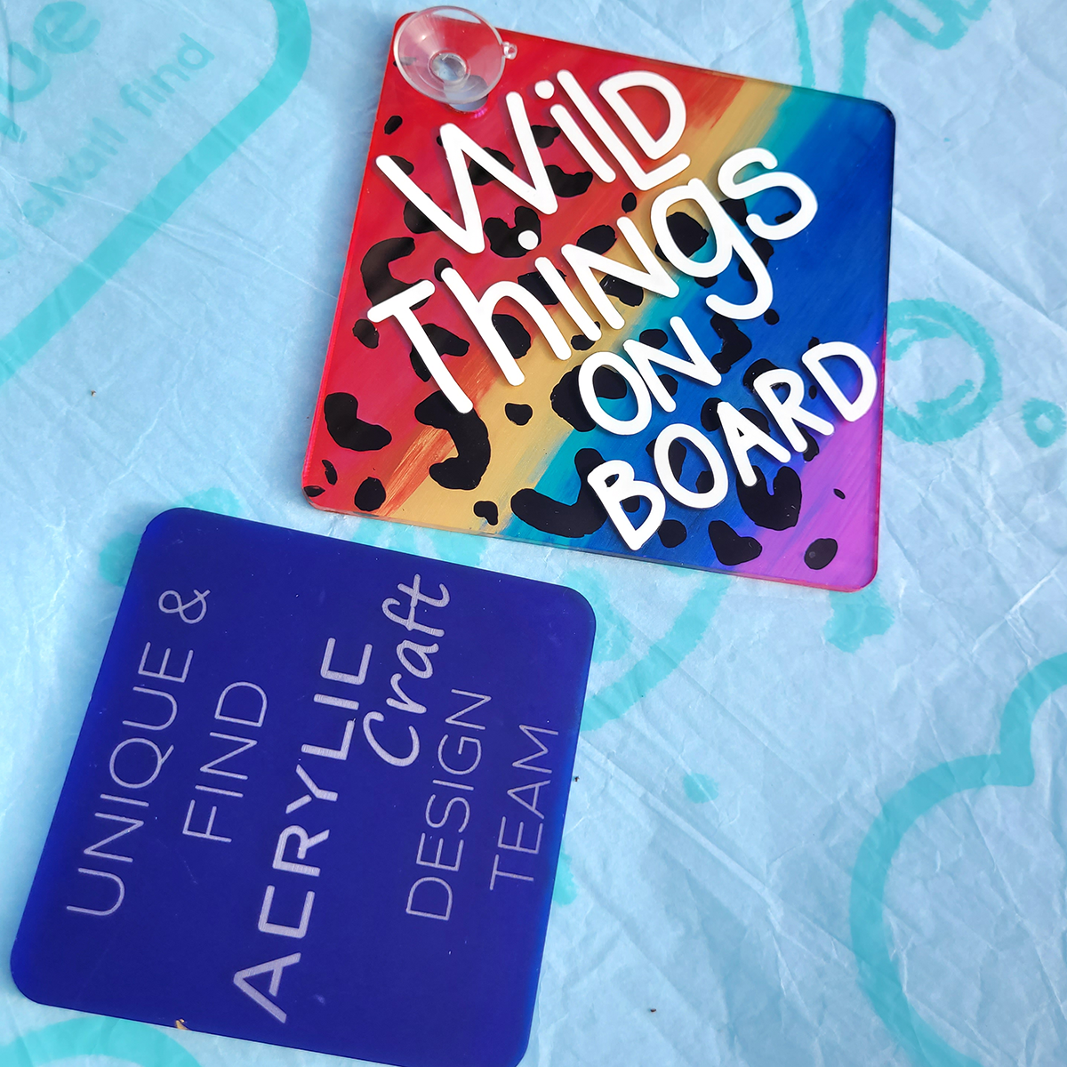 Car Sign - 140mm - Including suction cup