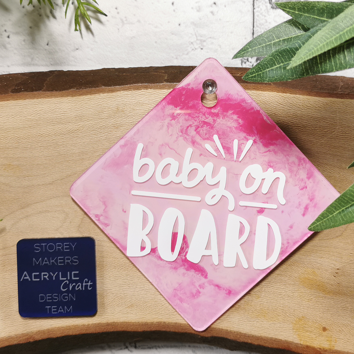 Car Sign - 140mm - Including suction cup