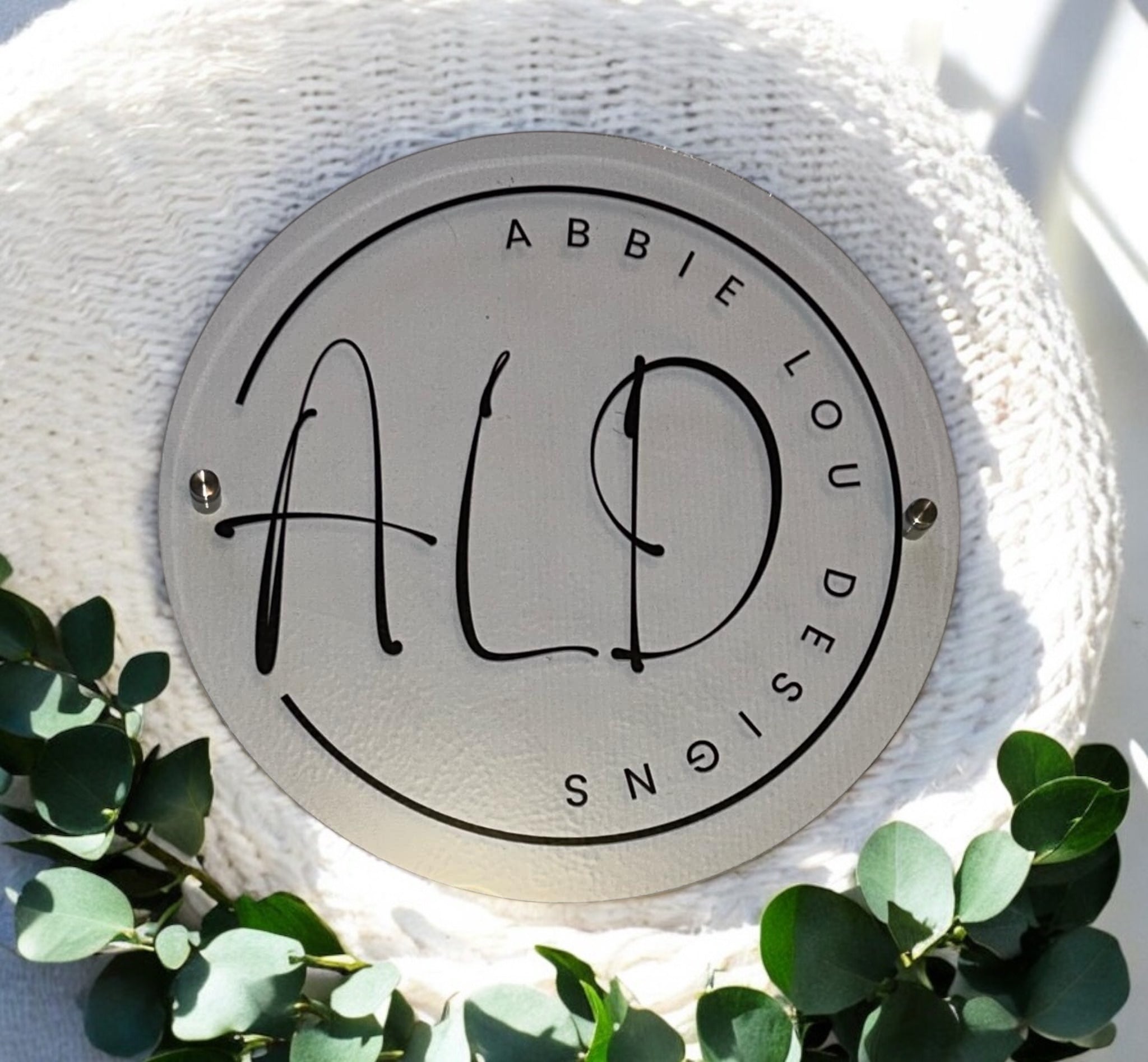 Custom Circle UV Printed Business Signage