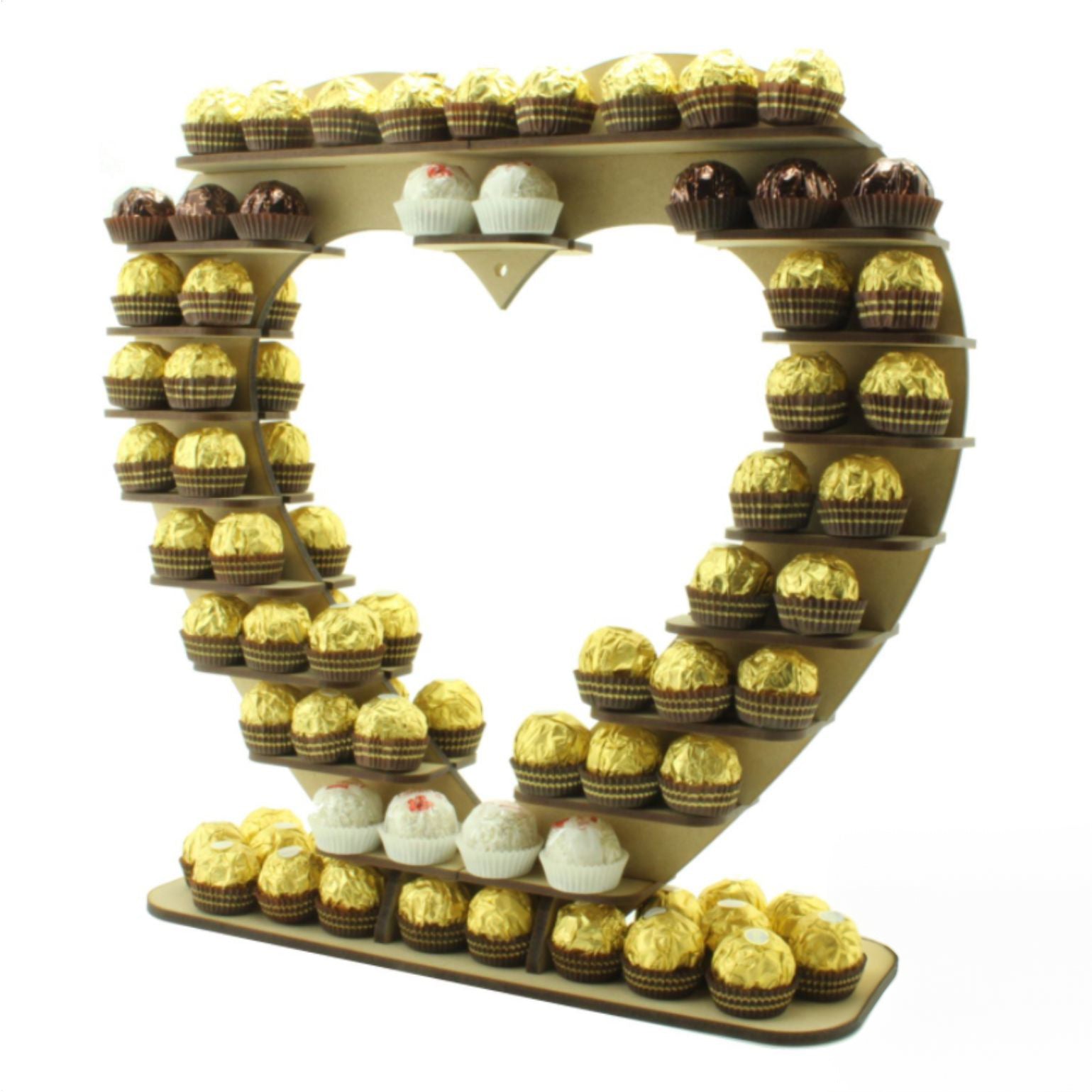 Ferrero Rocher Wedding Heart Favour Stand - Blank - 6mm MDF
