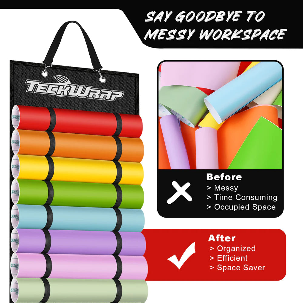 TeckWrap Vinyl Roll Storage With 24 Compartments