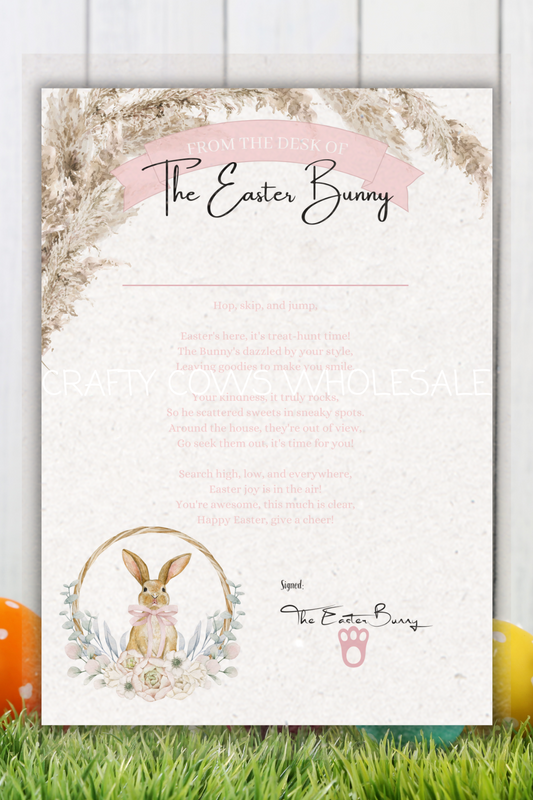 Easter Certificate Pink