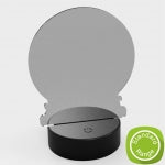 LED Base Insert for Light up Bases - 150mm Tall Snowglobe