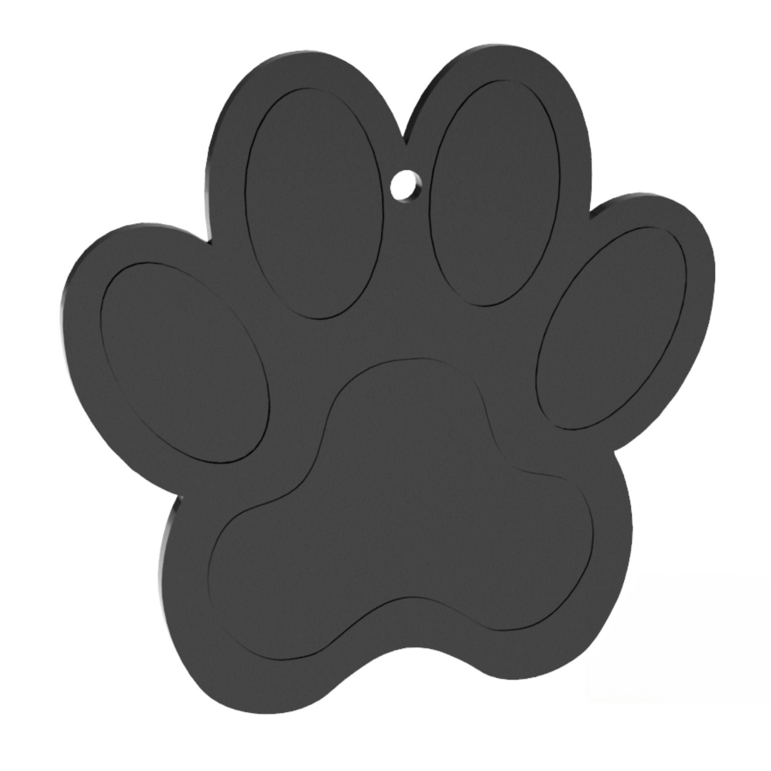 Blank Cat Paw Print - 100mm