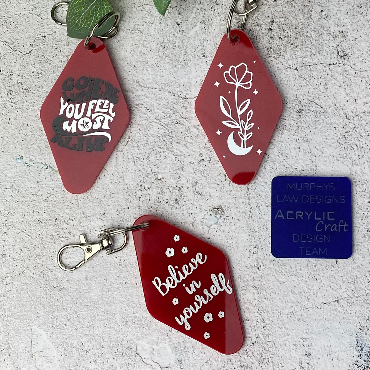 Blank Motel Keyring - 80mm