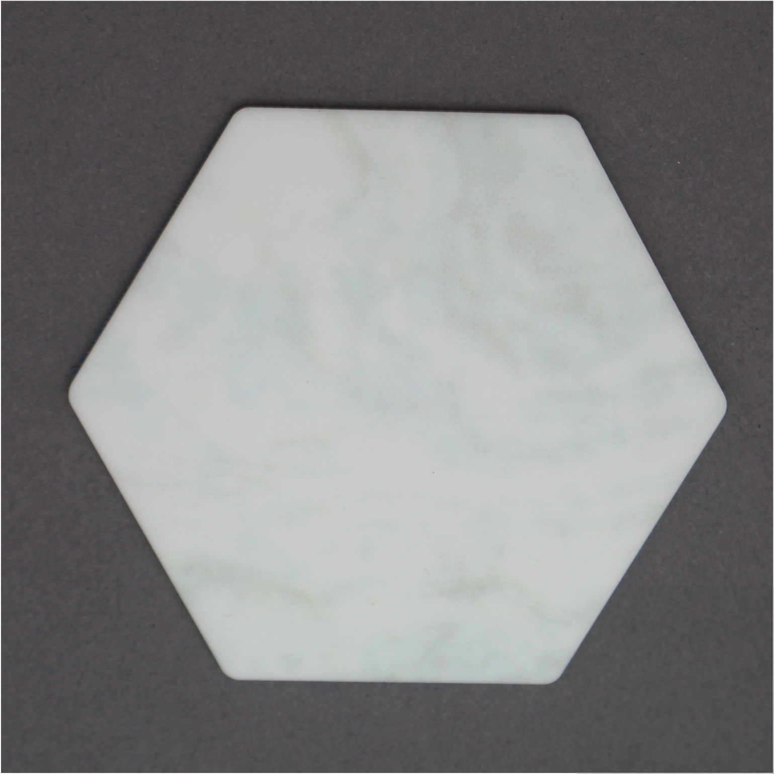 Printed Blank - Grey Marble - 80mm Hexagon