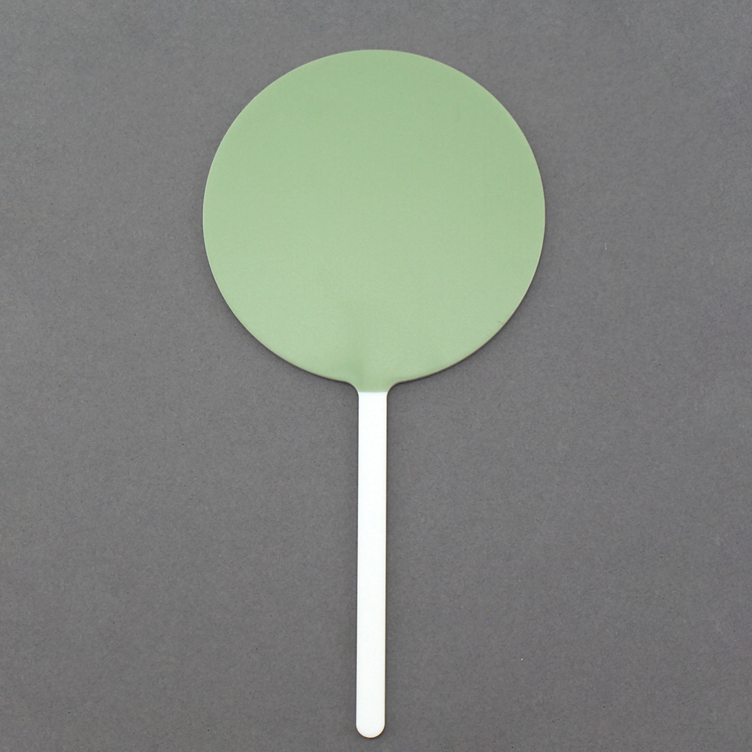Printed Blank - Sage Green - Cake Topper - 100mm Disc Paddle