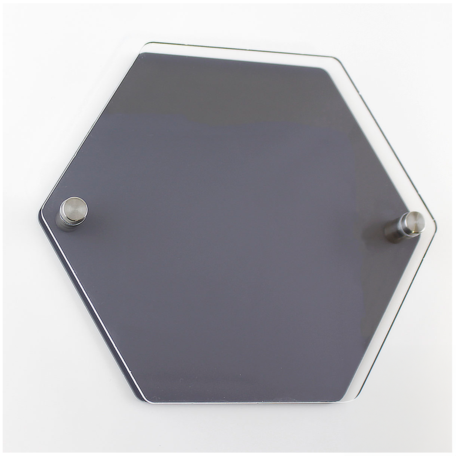 Hexagon House Number with Fixings