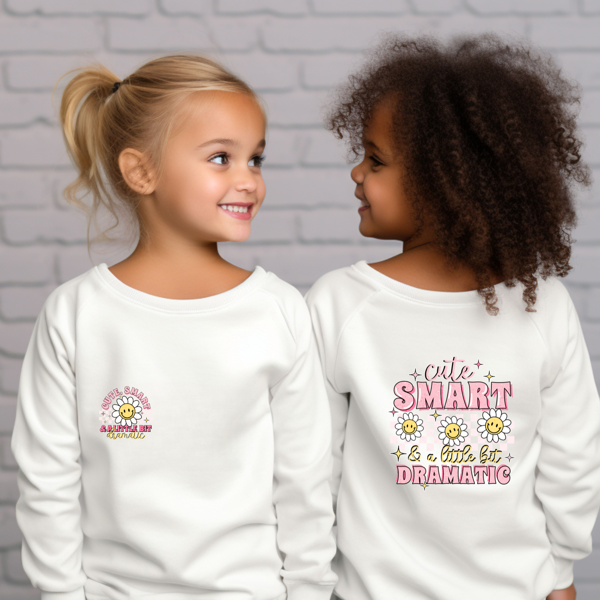 Cute but Dramatic DTF Front/Back