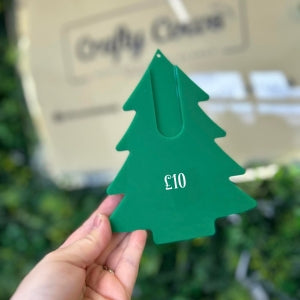 Acrylic Gift Card Holder -  Christmas Tree