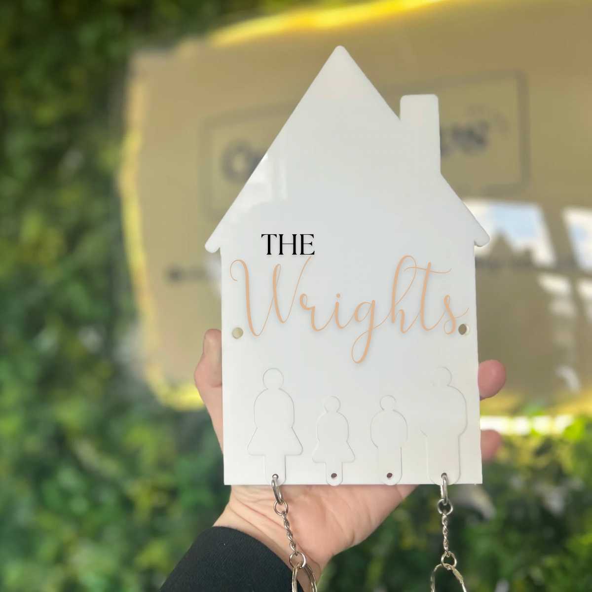 Family Key Holder - Family of 4