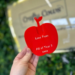 Acrylic Gift Card Holder - Apple