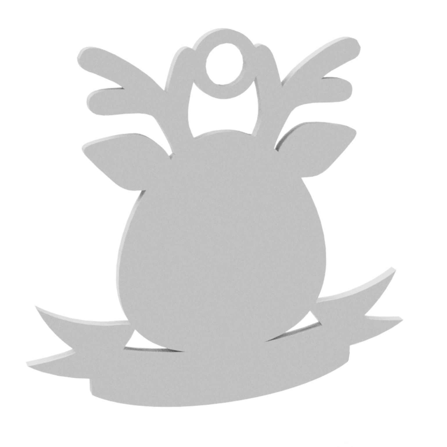 Blank Reindeer Banner - 100mm