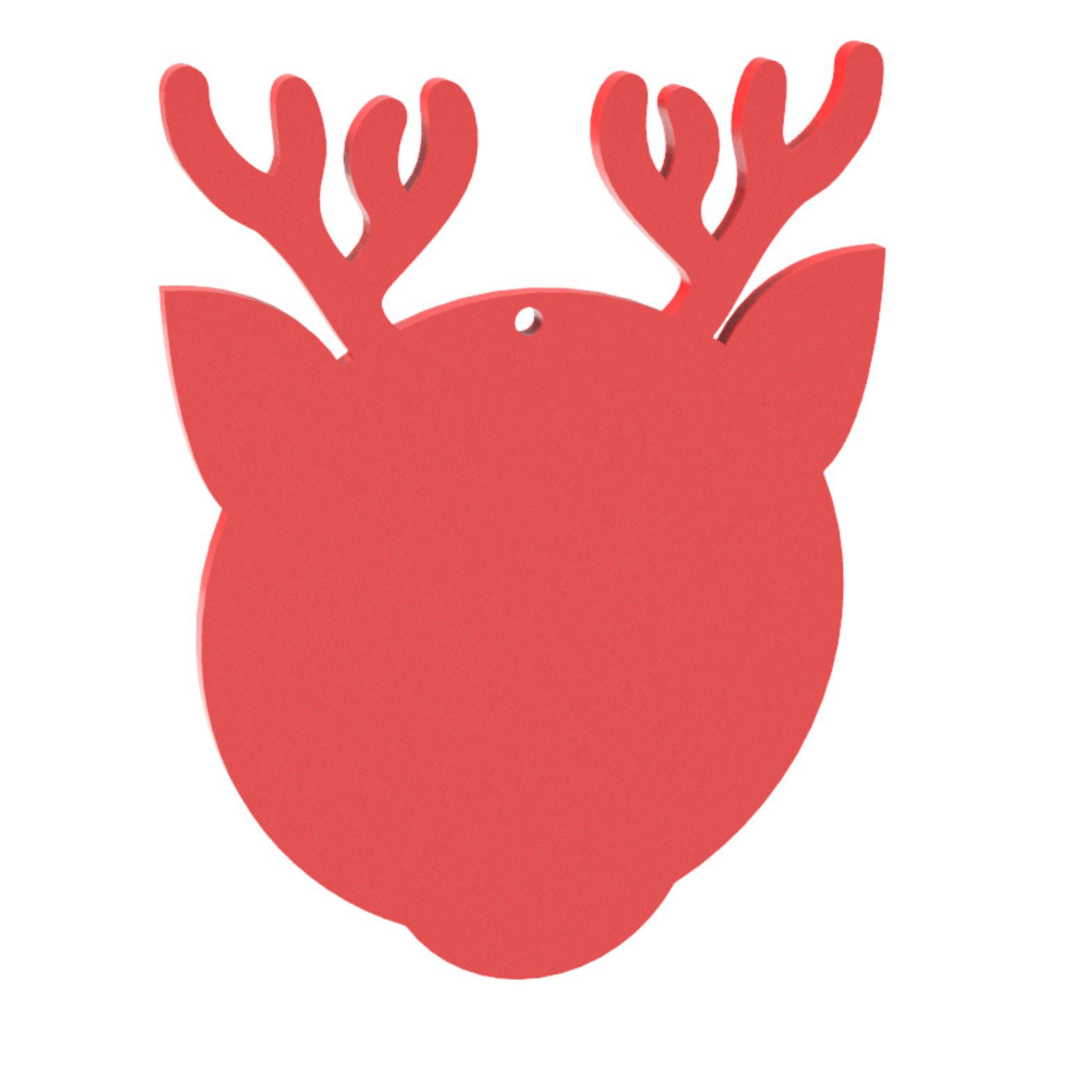 Blank Reindeer Bauble - 100mm