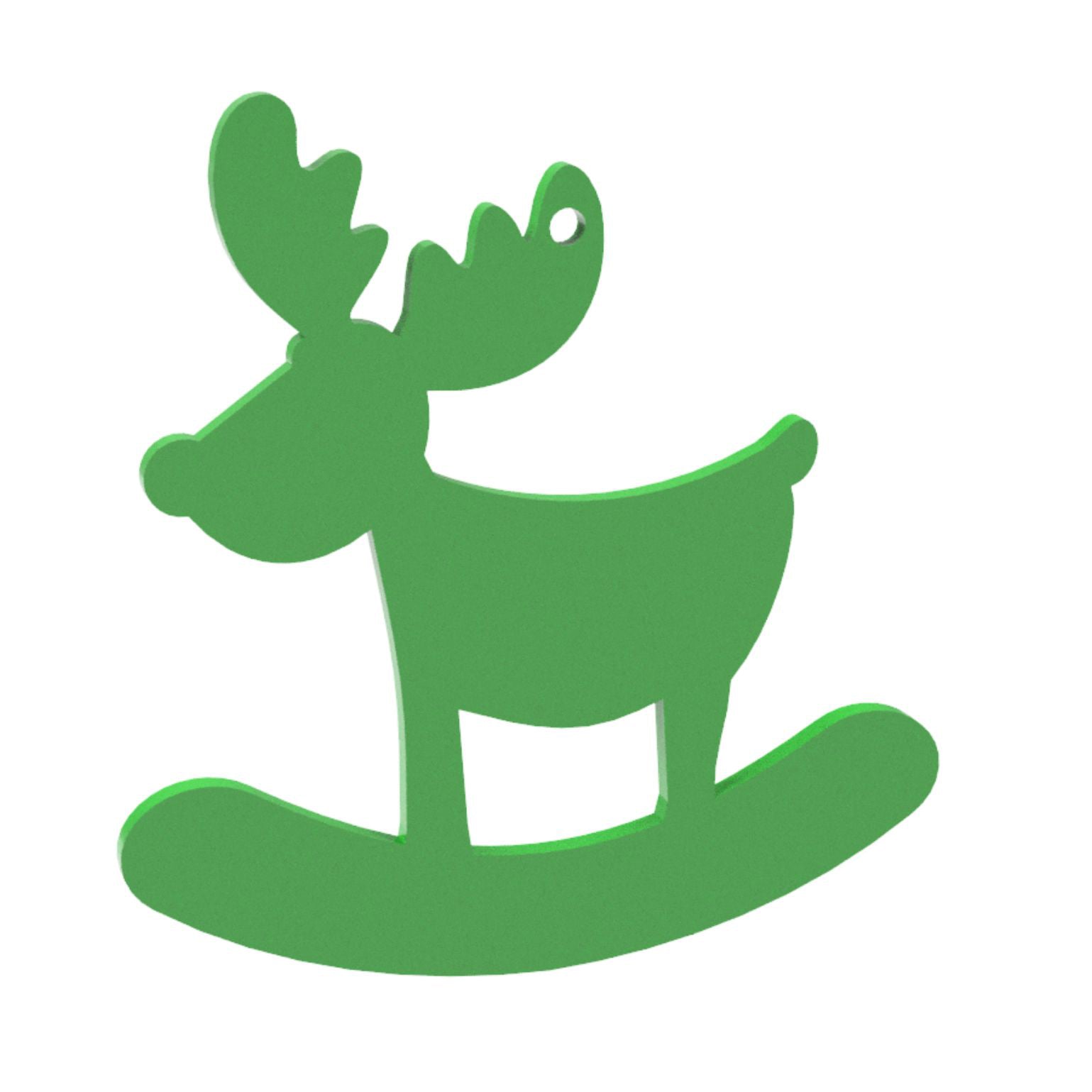 Blank Rocking Reindeer - 100mm