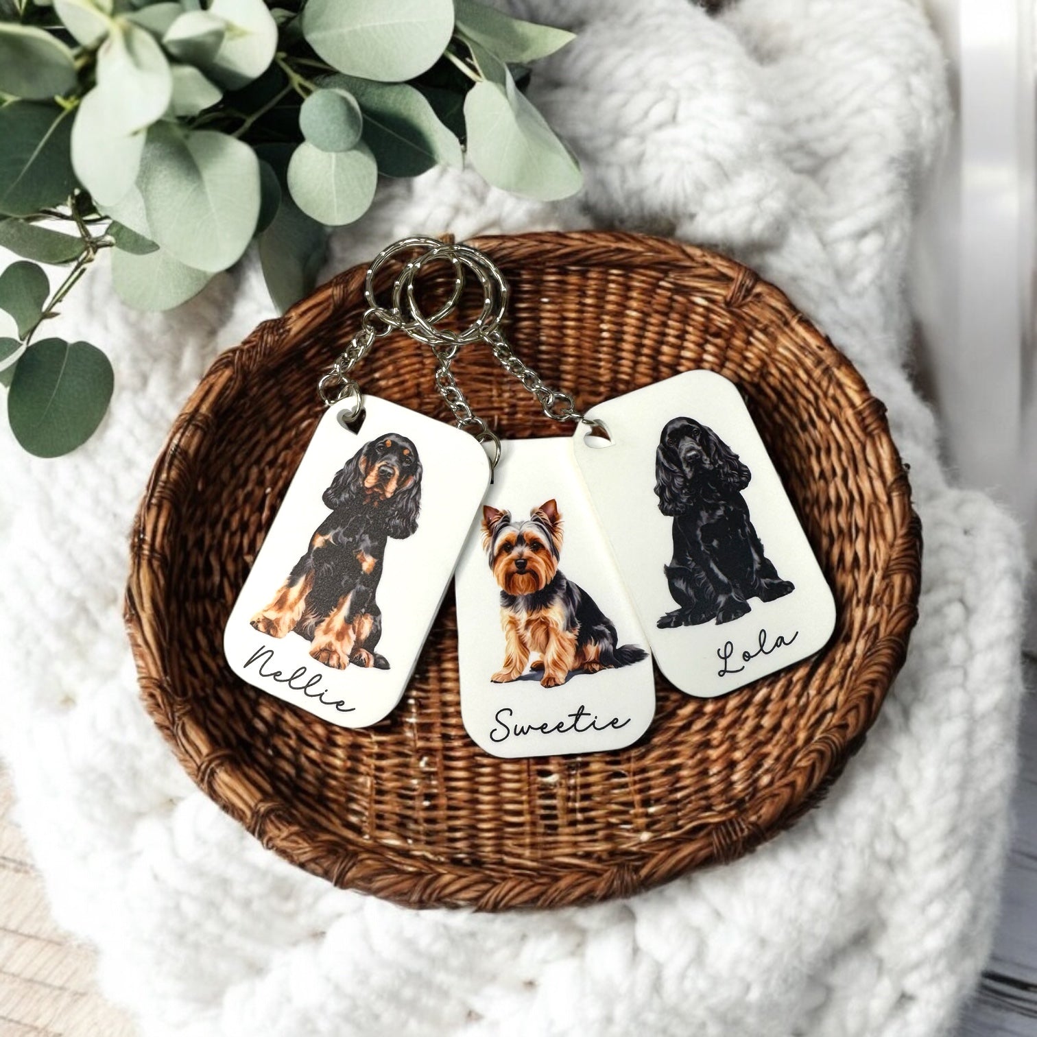 Keyring Blank 70mm with Heart Hanging Hole