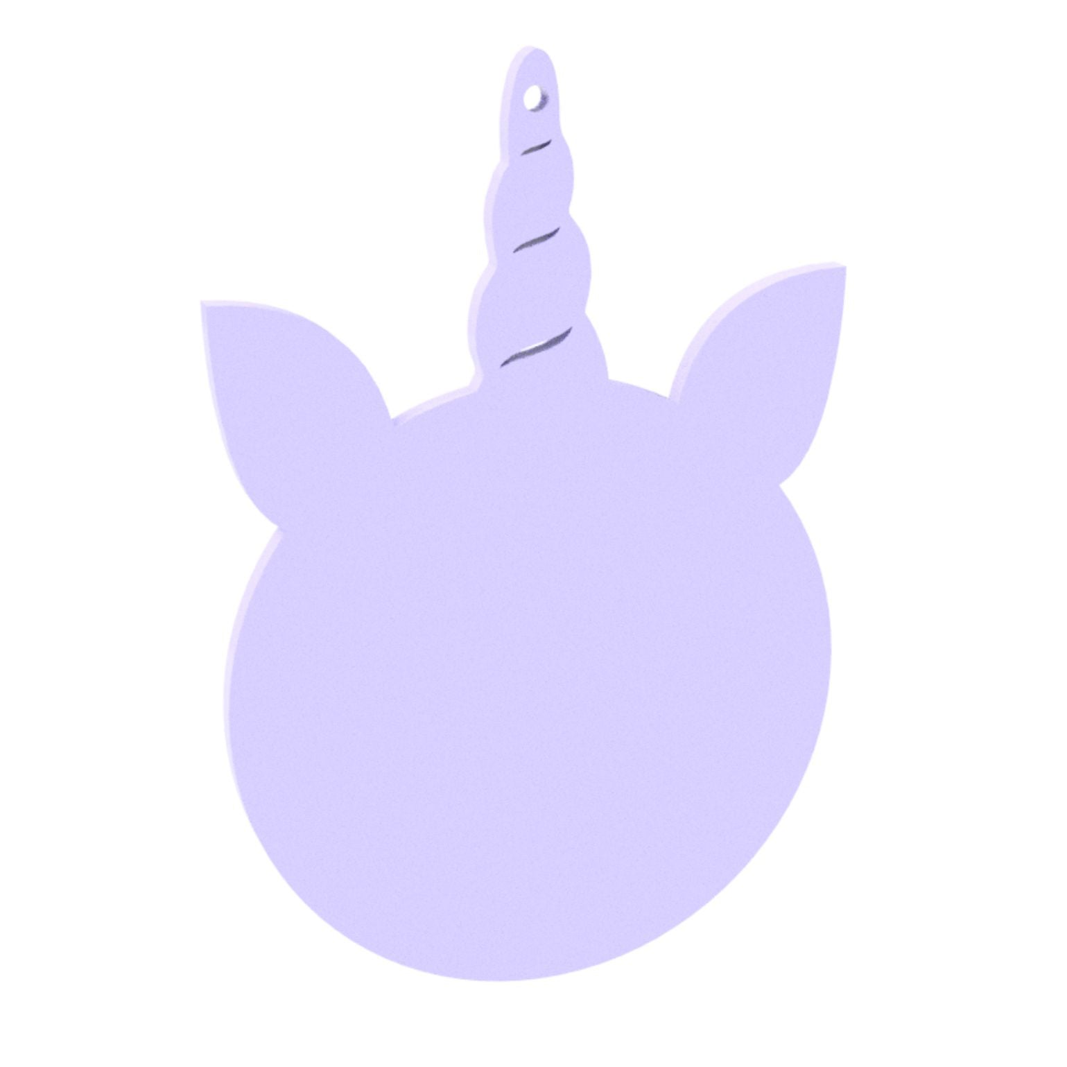 Blank Unicorn Bauble - 100mm