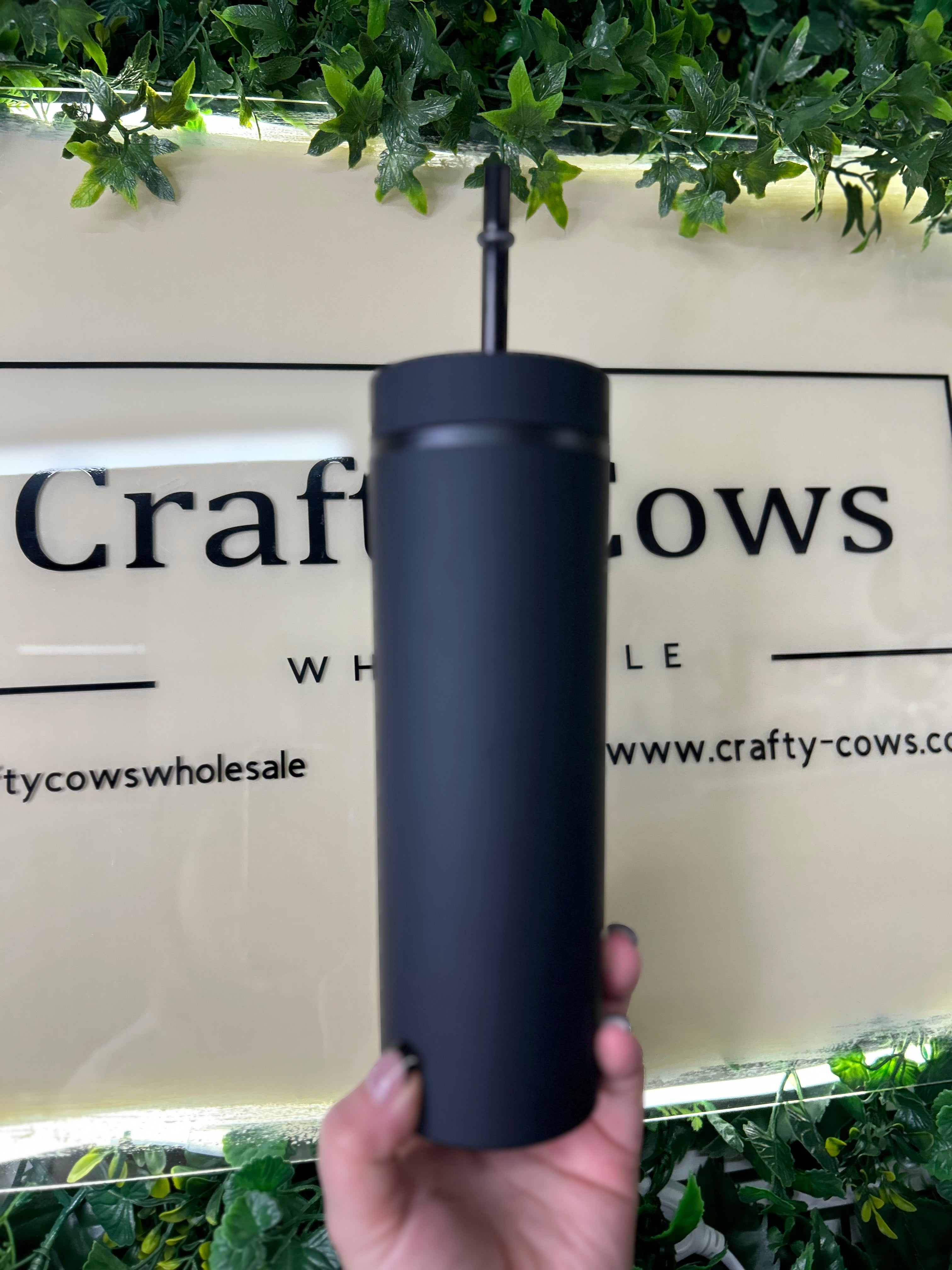 Skinny Tumbler - Black 12