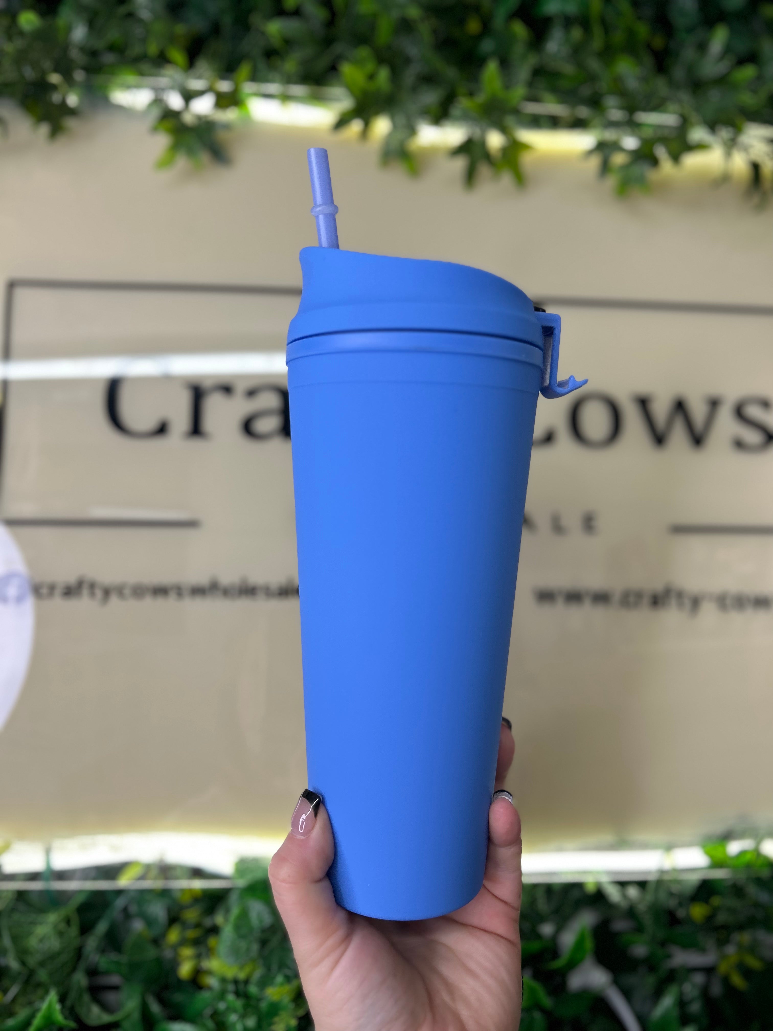22oz Double Walled Hot Cup - Sky Blue (5)